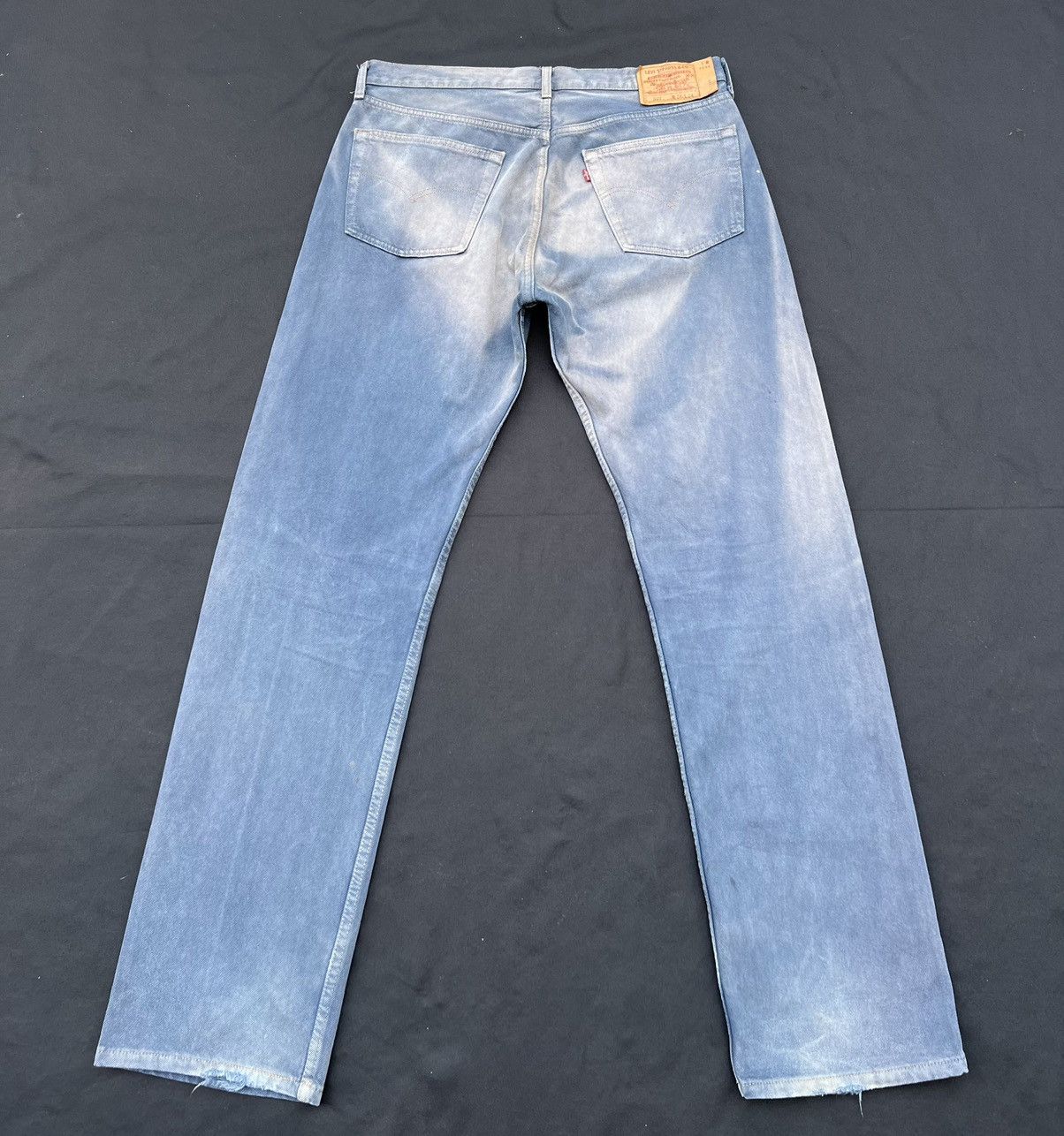 Levi's Vintage 1998 Levi’s 501 Made in Usa Sun Faded Denim Jeans Size US 37 - 5 Thumbnail