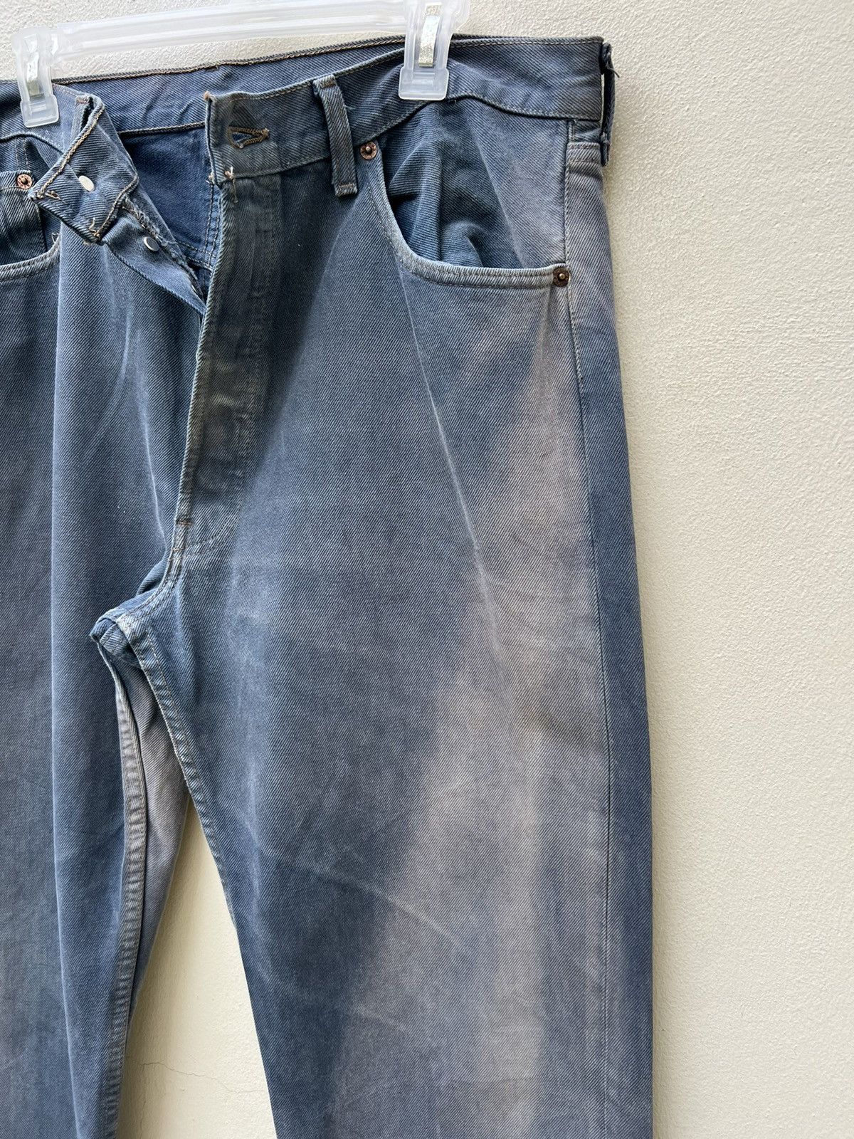Levi's Vintage 1998 Levi’s 501 Made in Usa Sun Faded Denim Jeans Size US 37 - 11 Thumbnail