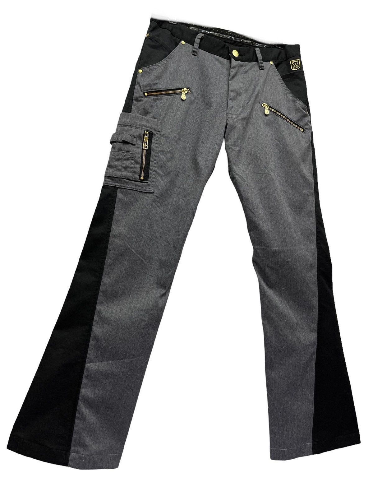 Edwin FIRE🔥Hybrid Tactical Pocket Punk Zipper Poly-Cotton Flare Size US 30 / EU 46 - 1 Thumbnail