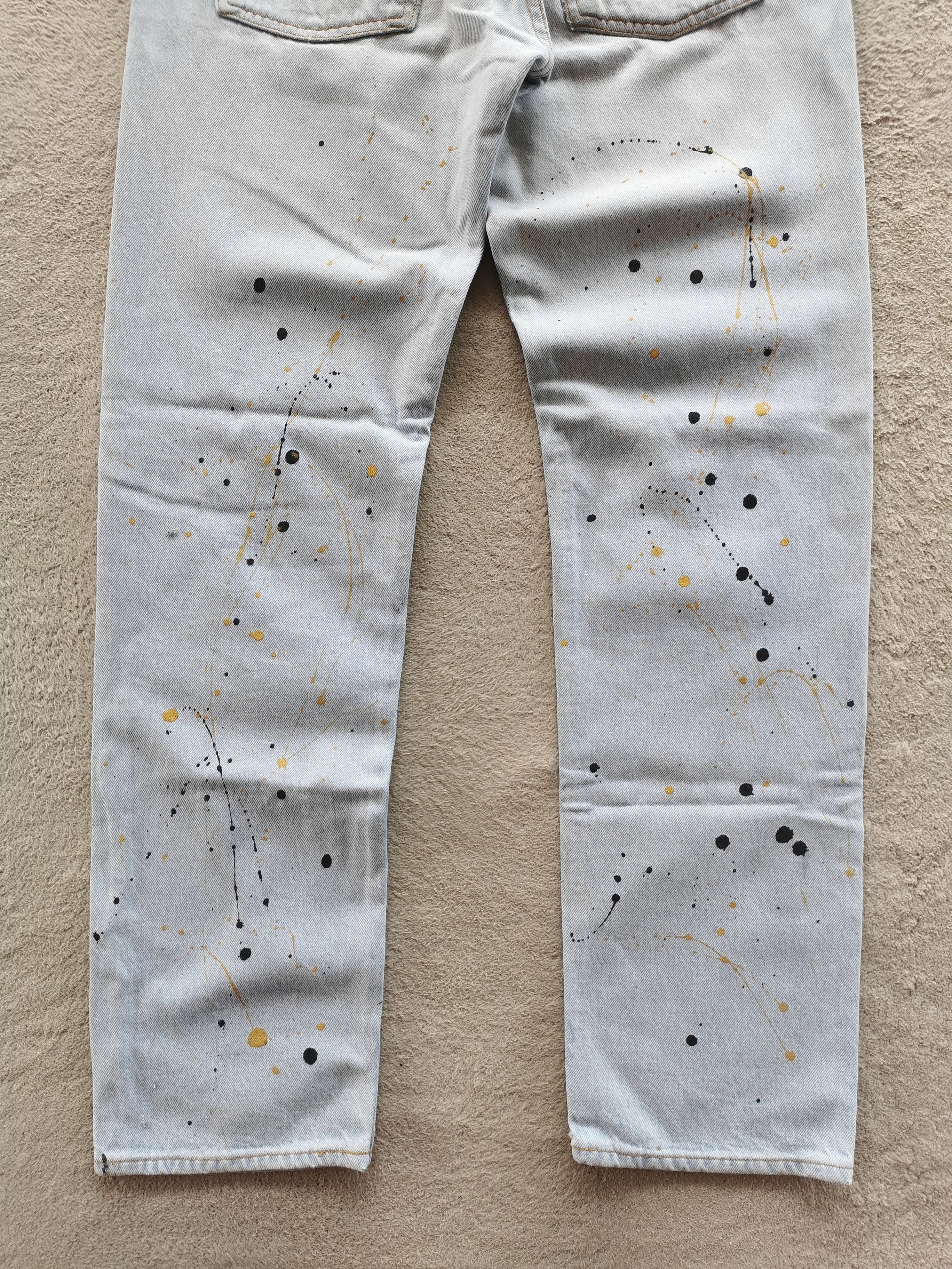 Levi's 1990 Vintage Levis 501 Paint Splash Jeans Size US 30 / EU 46 - 6 Thumbnail