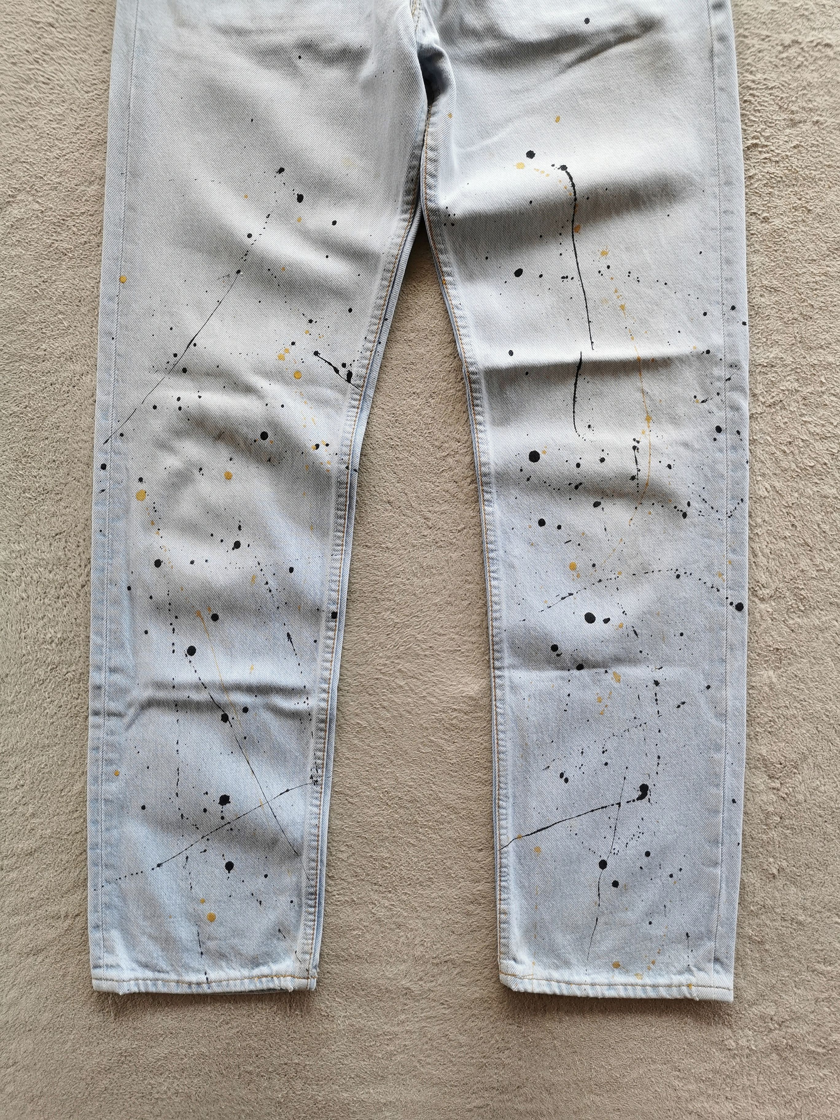 Levi's 1990 Vintage Levis 501 Paint Splash Jeans Size US 30 / EU 46 - 4 Thumbnail