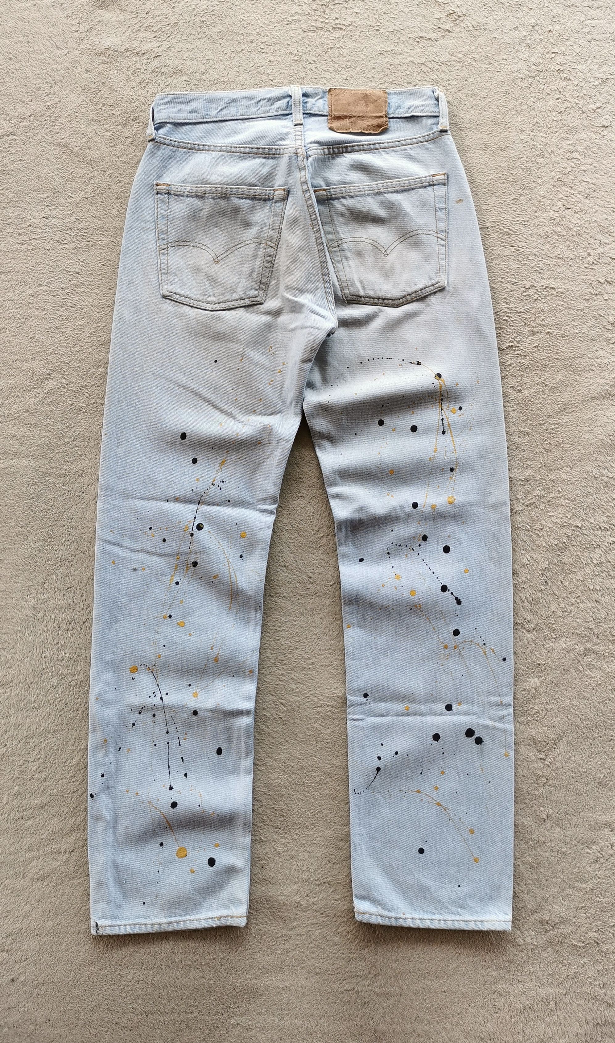 Levi's 1990 Vintage Levis 501 Paint Splash Jeans Size US 30 / EU 46 - 7 Thumbnail