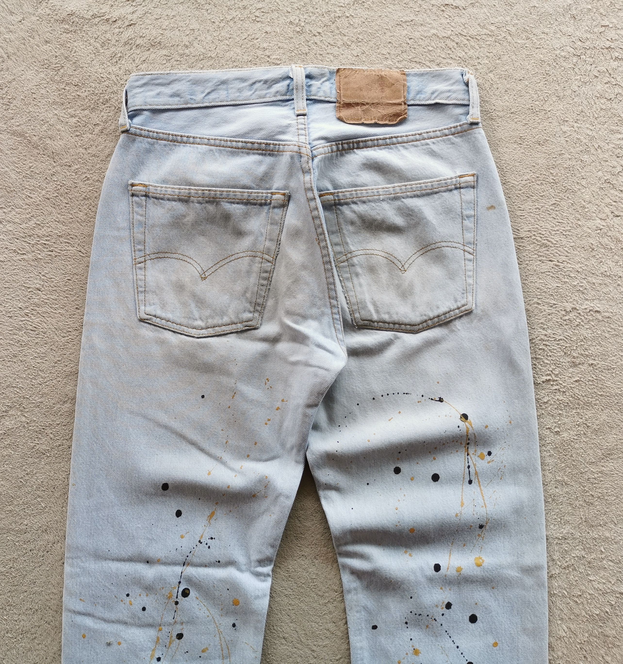 Levi's 1990 Vintage Levis 501 Paint Splash Jeans Size US 30 / EU 46 - 8 Thumbnail