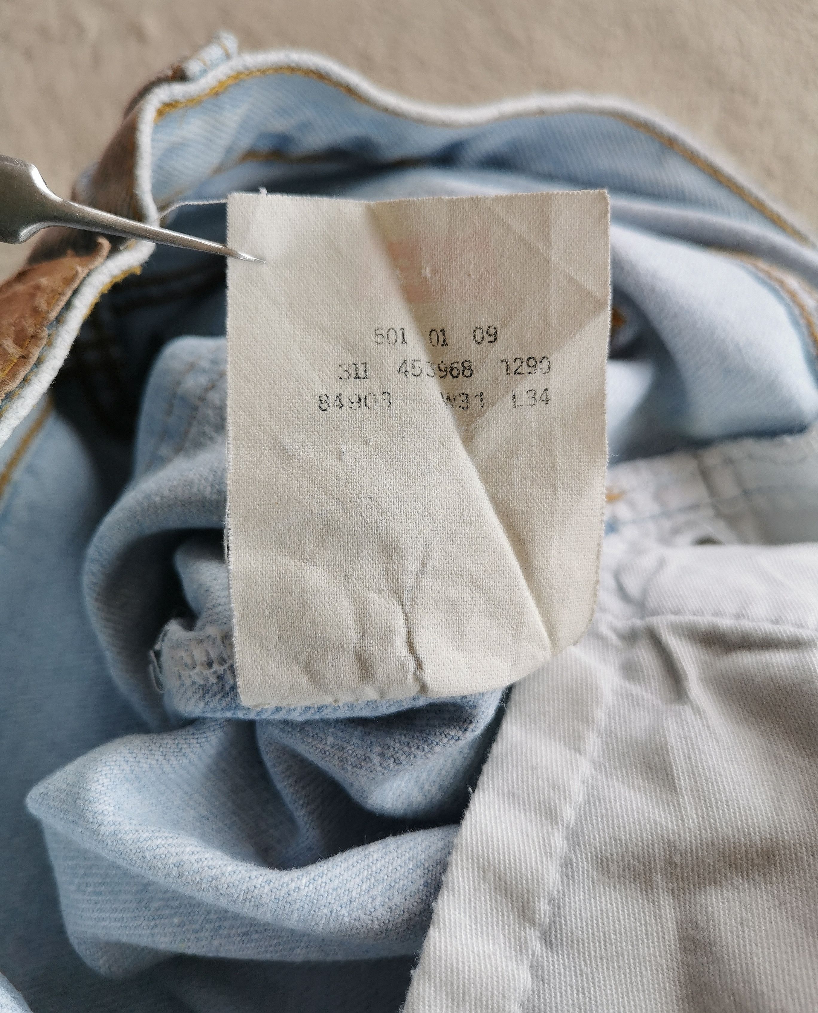 Levi's 1990 Vintage Levis 501 Paint Splash Jeans Size US 30 / EU 46 - 10 Thumbnail