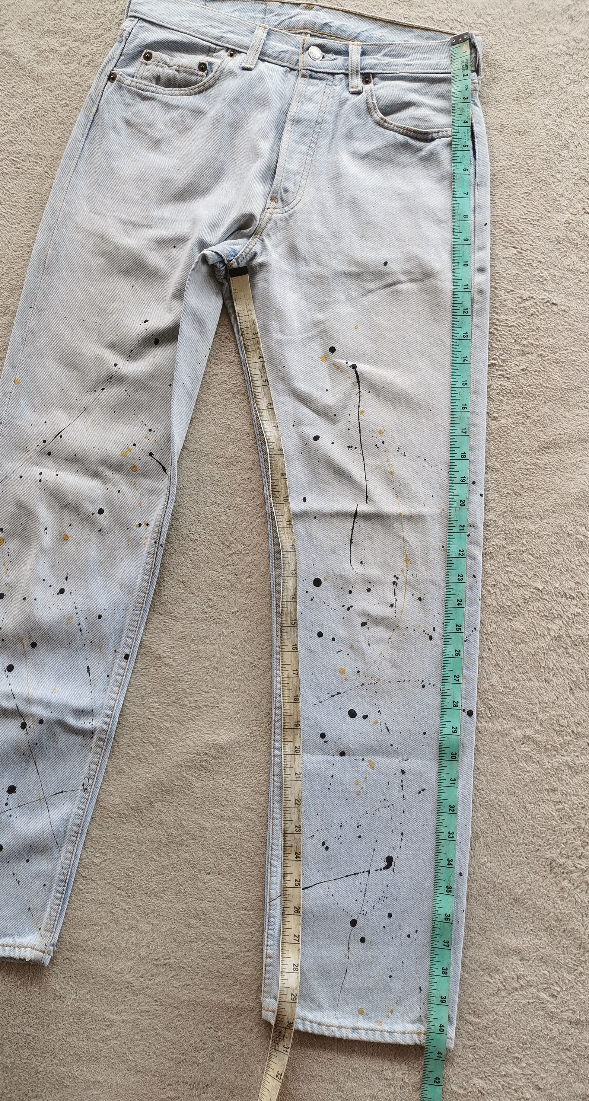 Levi's 1990 Vintage Levis 501 Paint Splash Jeans Size US 30 / EU 46 - 13 Thumbnail