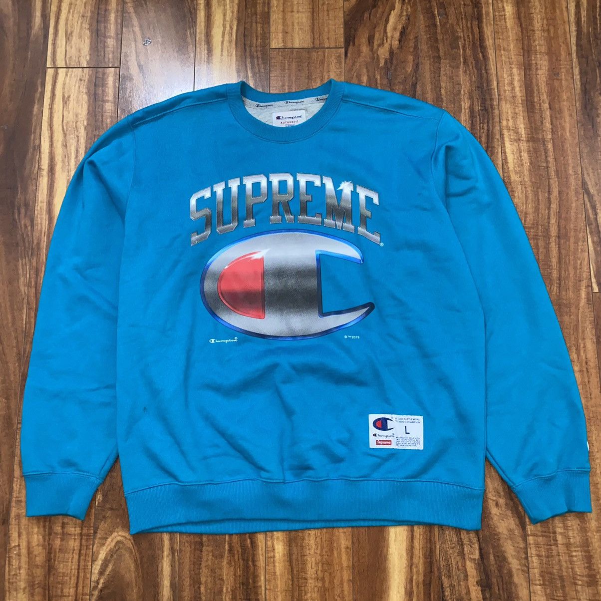定価以下Supreme Champion Chrome Crewneck Supreme supreme champion