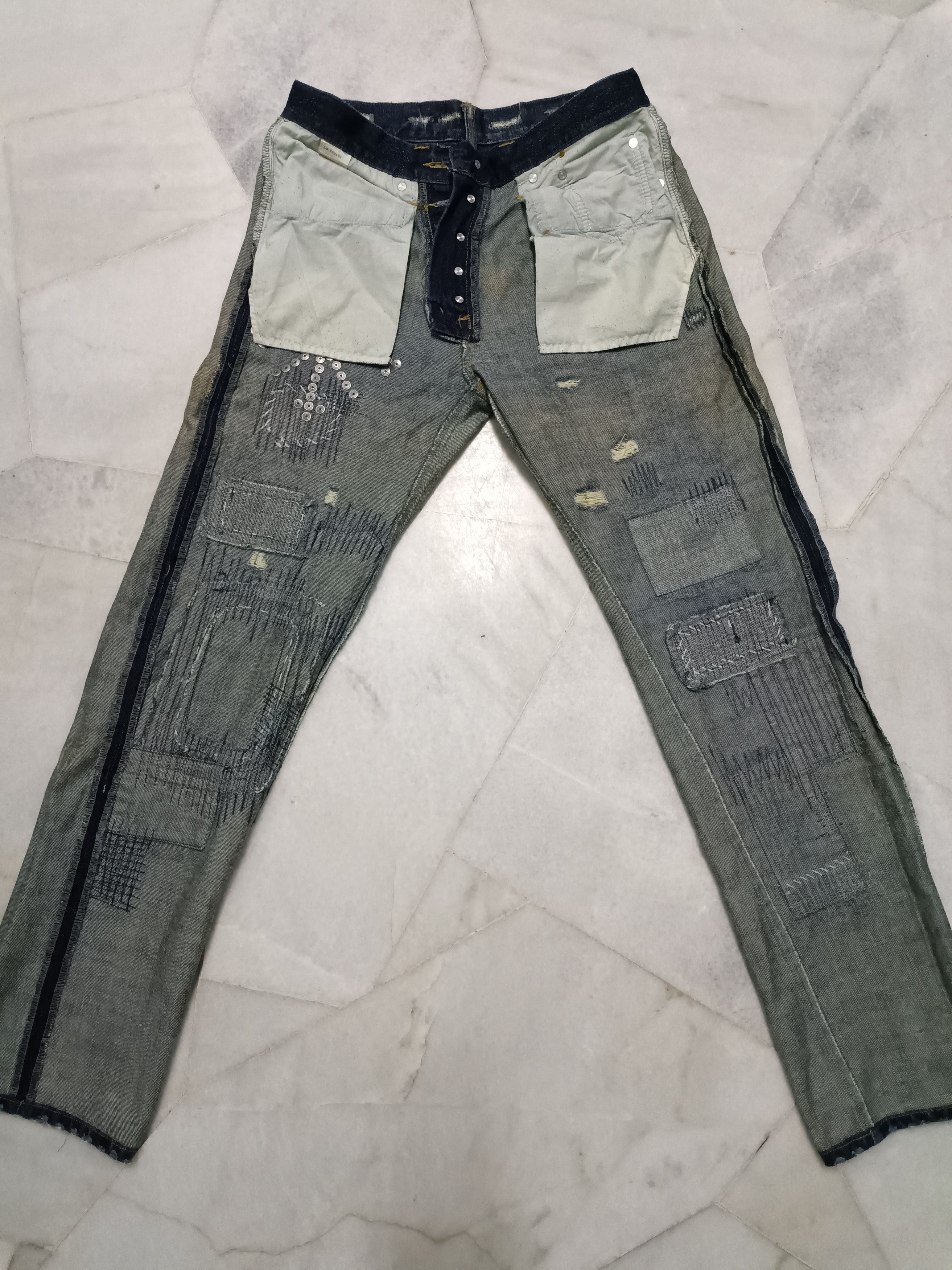 JACKROSE Distressed jeans Jack rose like kapital Size US 32 / EU 48 - 5 Thumbnail