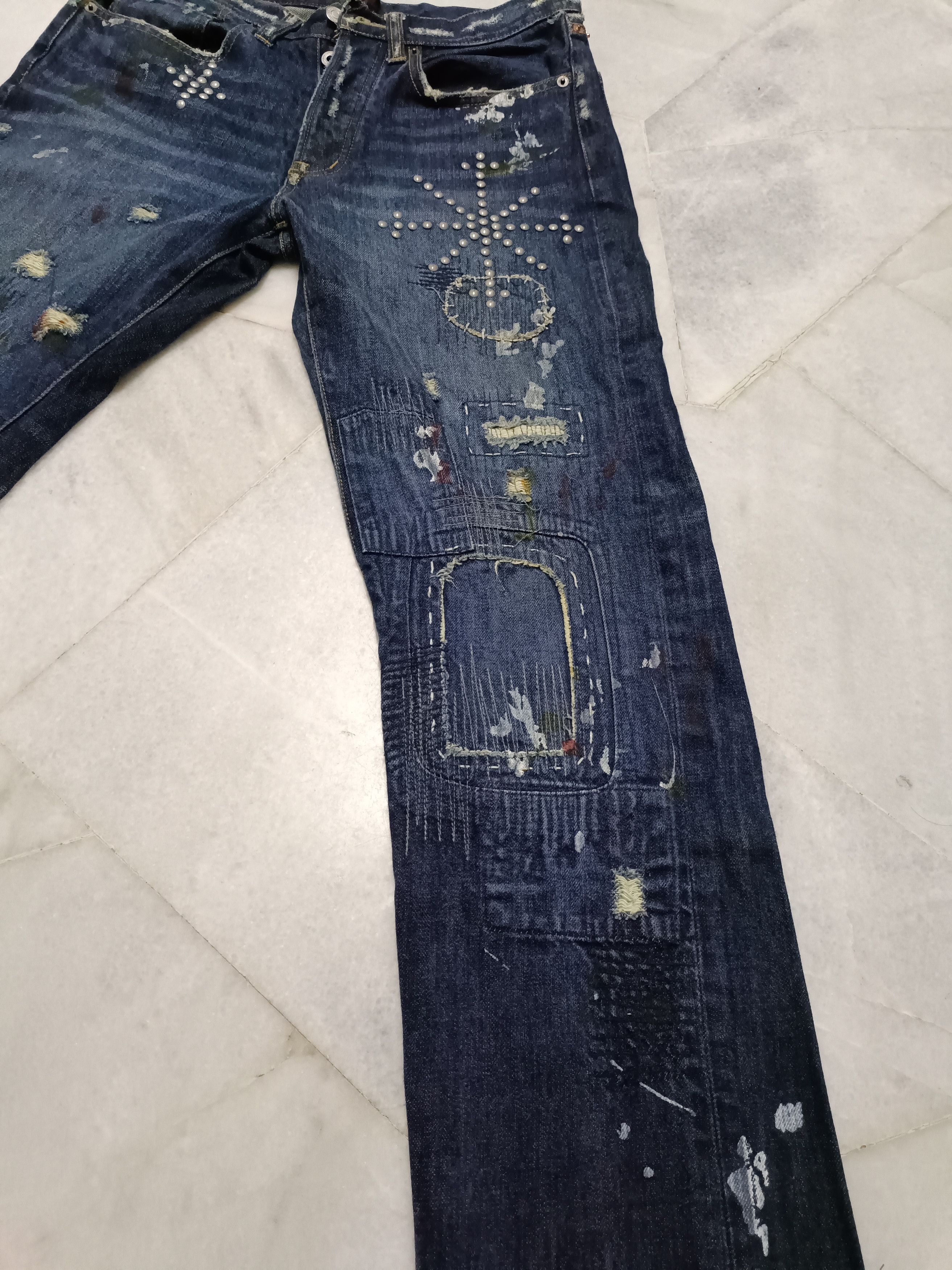 JACKROSE Distressed jeans Jack rose like kapital Size US 32 / EU 48 - 9 Thumbnail