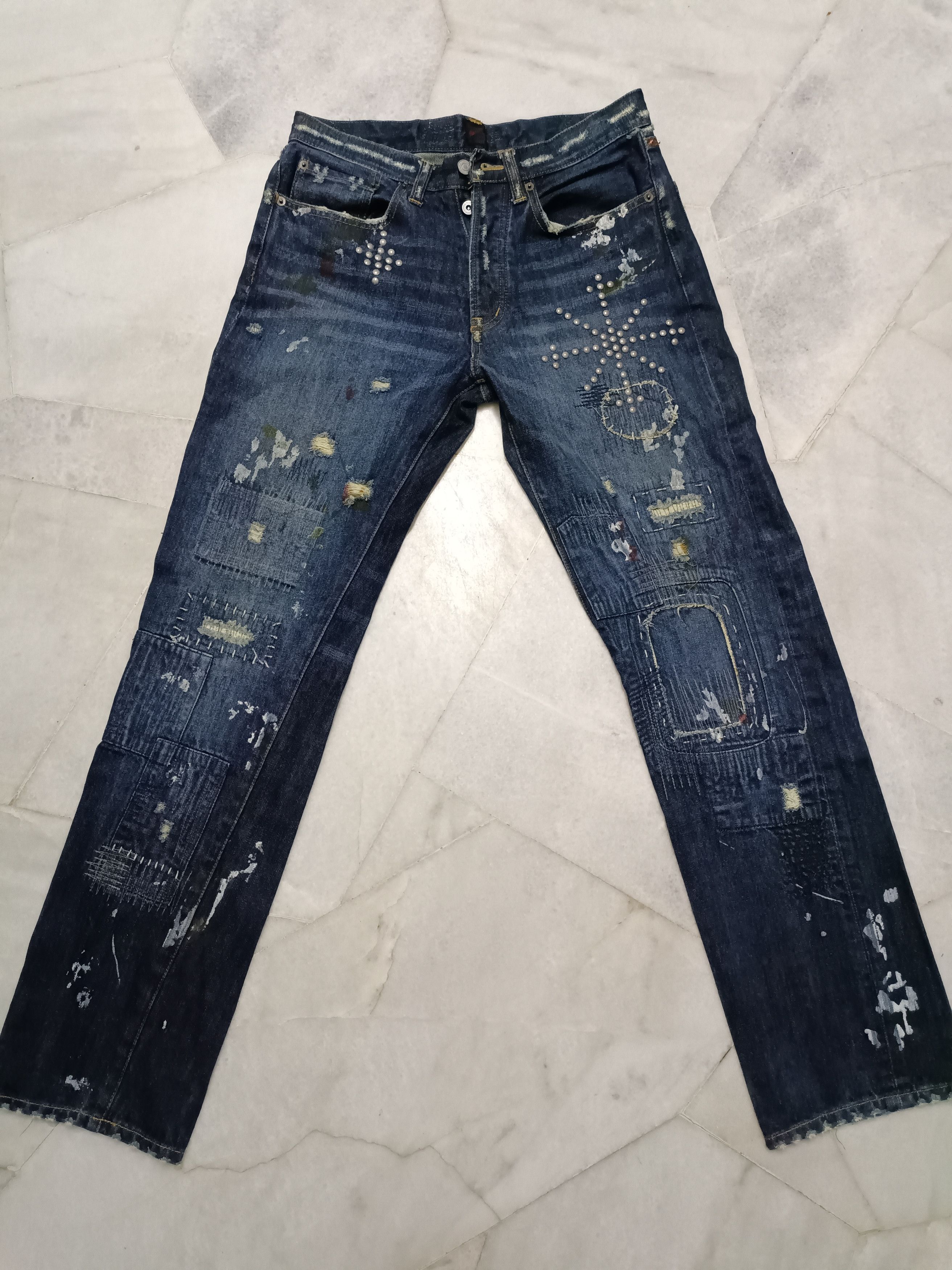 JACKROSE Distressed jeans Jack rose like kapital Size US 32 / EU 48 - 1 Thumbnail