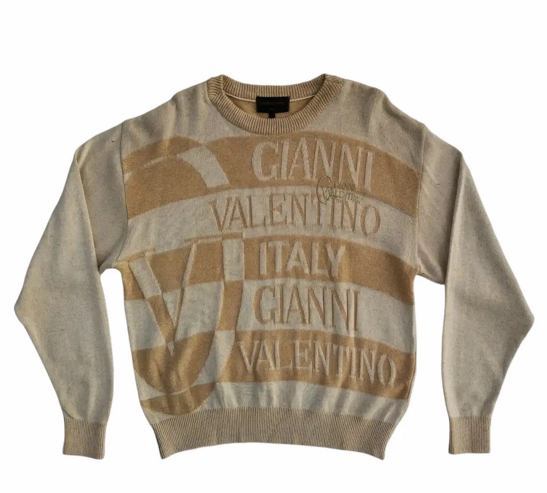 Gianni Valentino Veryrare!!! Gianni Valentino Italy Over Print Knitwear Size US M / EU 48-50 / 2 - 1 Thumbnail