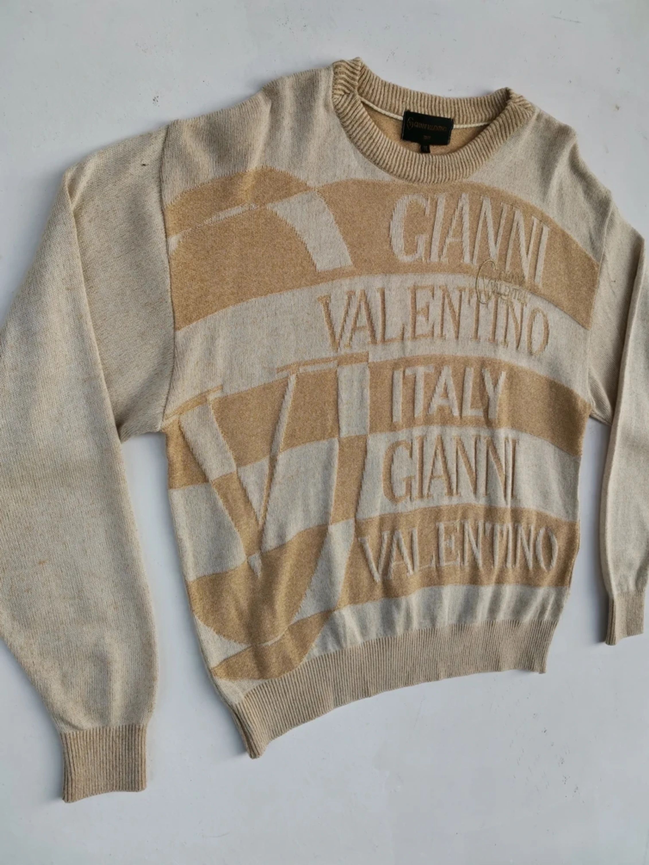 Gianni Valentino Veryrare!!! Gianni Valentino Italy Over Print Knitwear Size US M / EU 48-50 / 2 - 9 Thumbnail