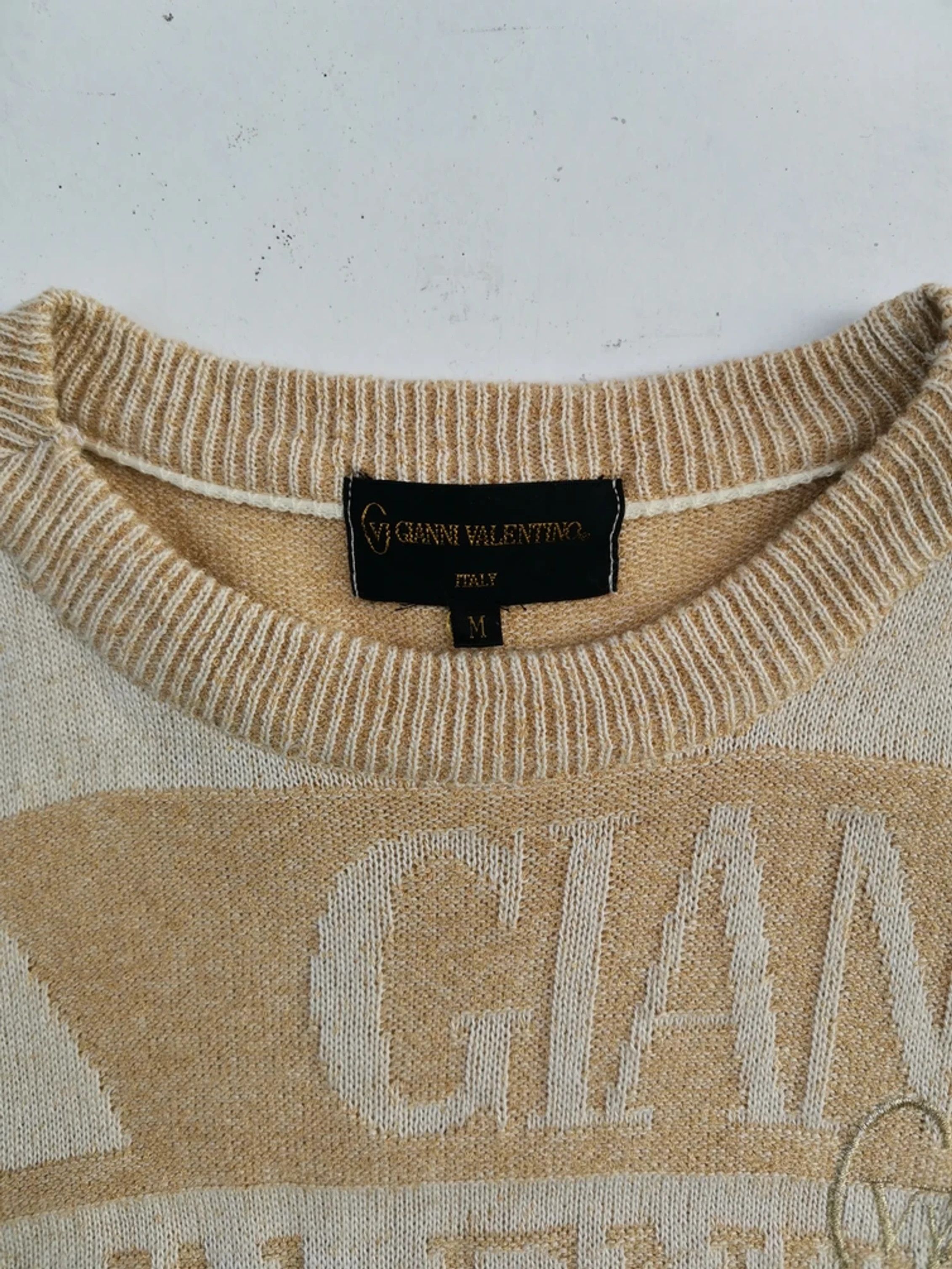 Gianni Valentino Veryrare!!! Gianni Valentino Italy Over Print Knitwear Size US M / EU 48-50 / 2 - 11 Thumbnail
