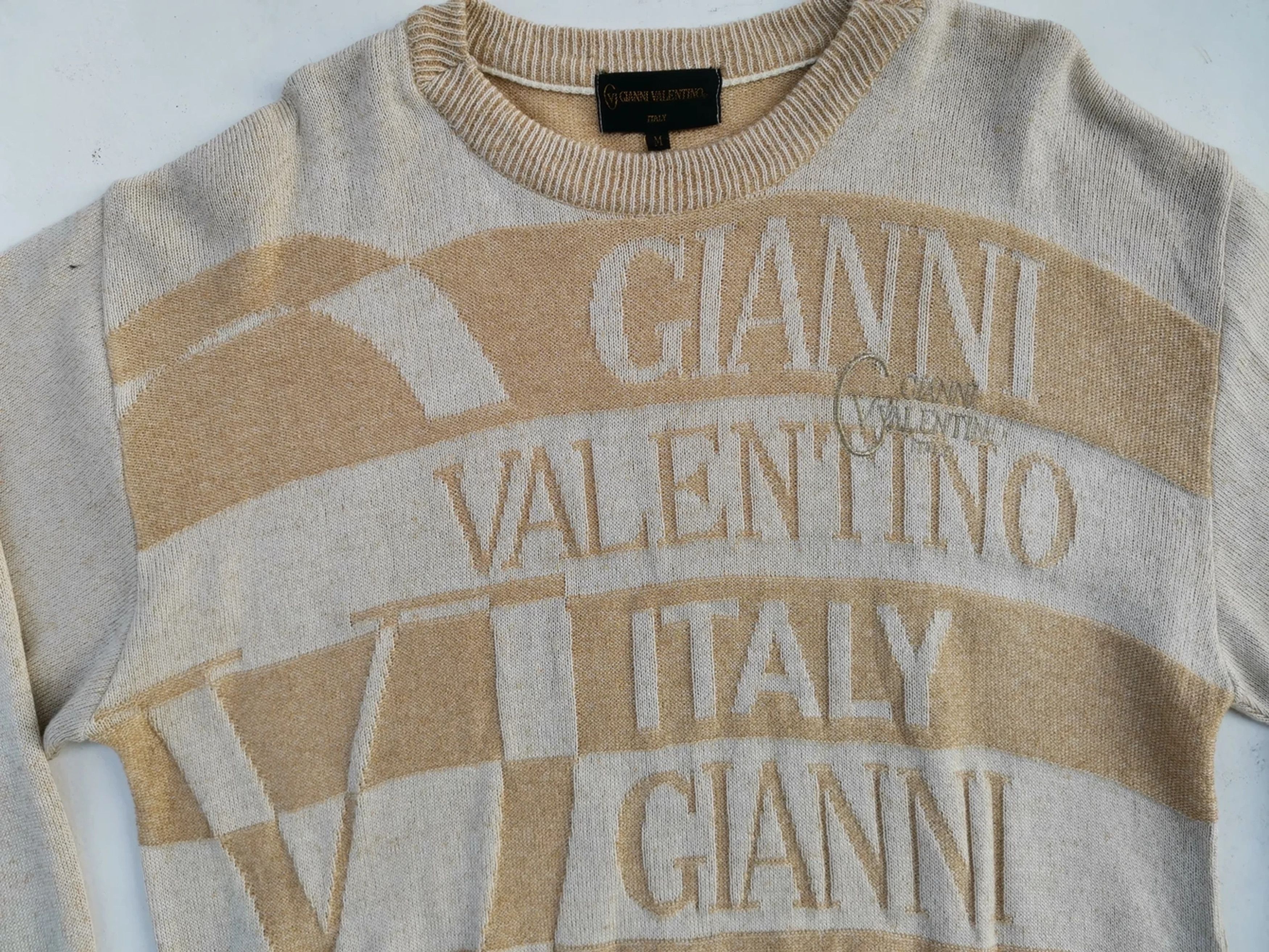 Gianni Valentino Veryrare!!! Gianni Valentino Italy Over Print Knitwear Size US M / EU 48-50 / 2 - 10 Thumbnail