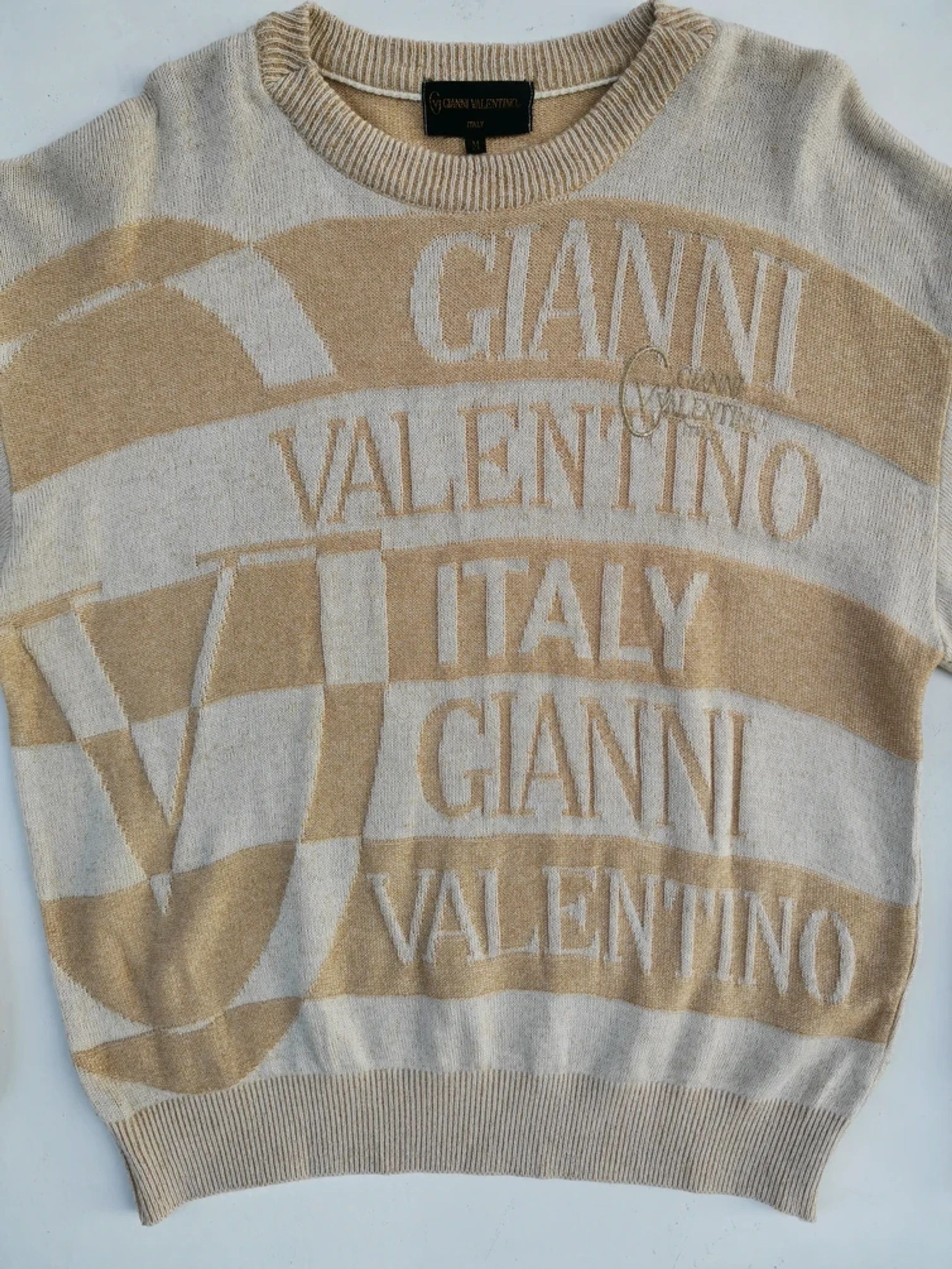 Gianni Valentino Veryrare!!! Gianni Valentino Italy Over Print Knitwear Size US M / EU 48-50 / 2 - 13 Thumbnail