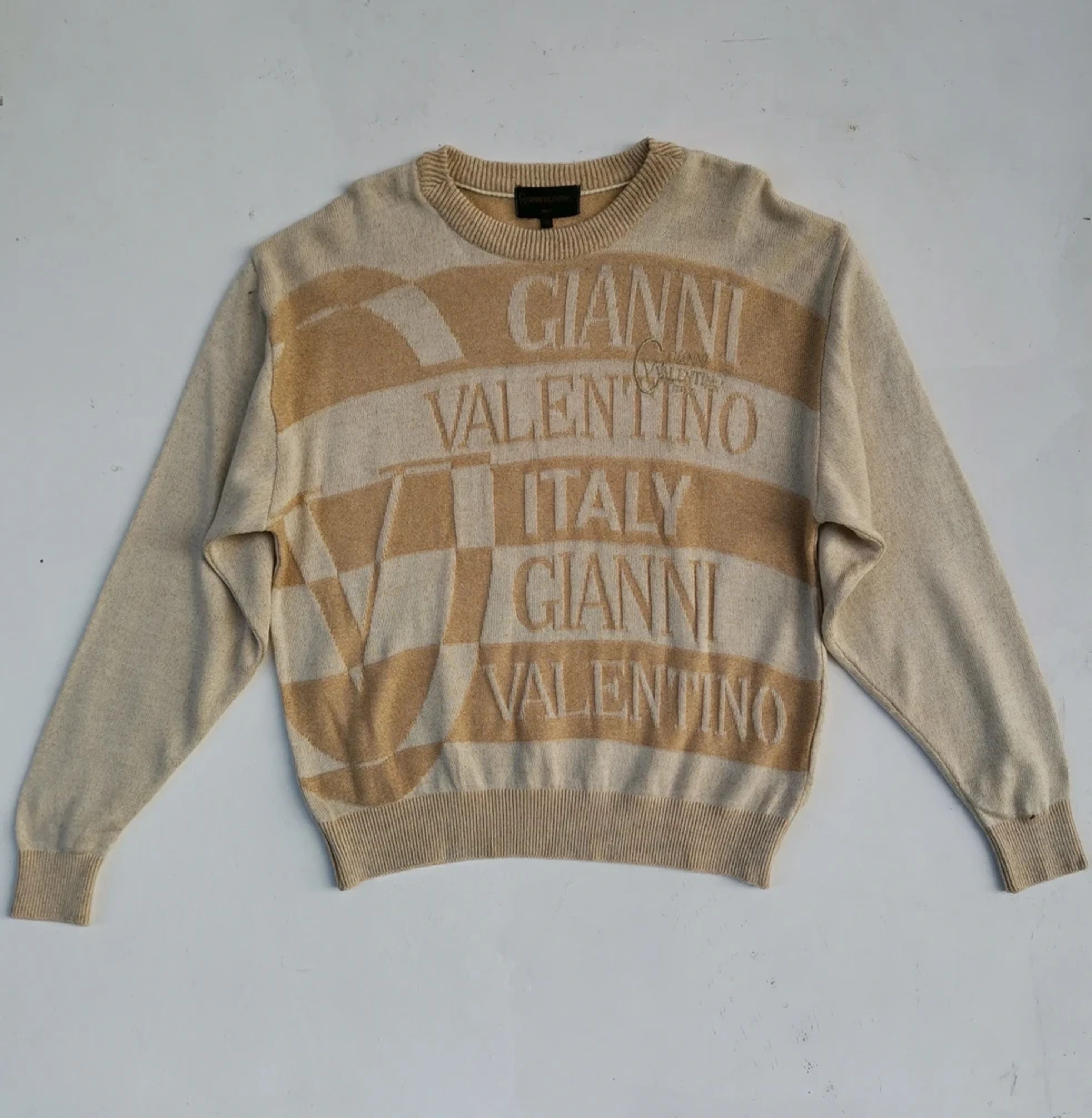 Gianni Valentino Veryrare!!! Gianni Valentino Italy Over Print Knitwear Size US M / EU 48-50 / 2 - 8 Thumbnail