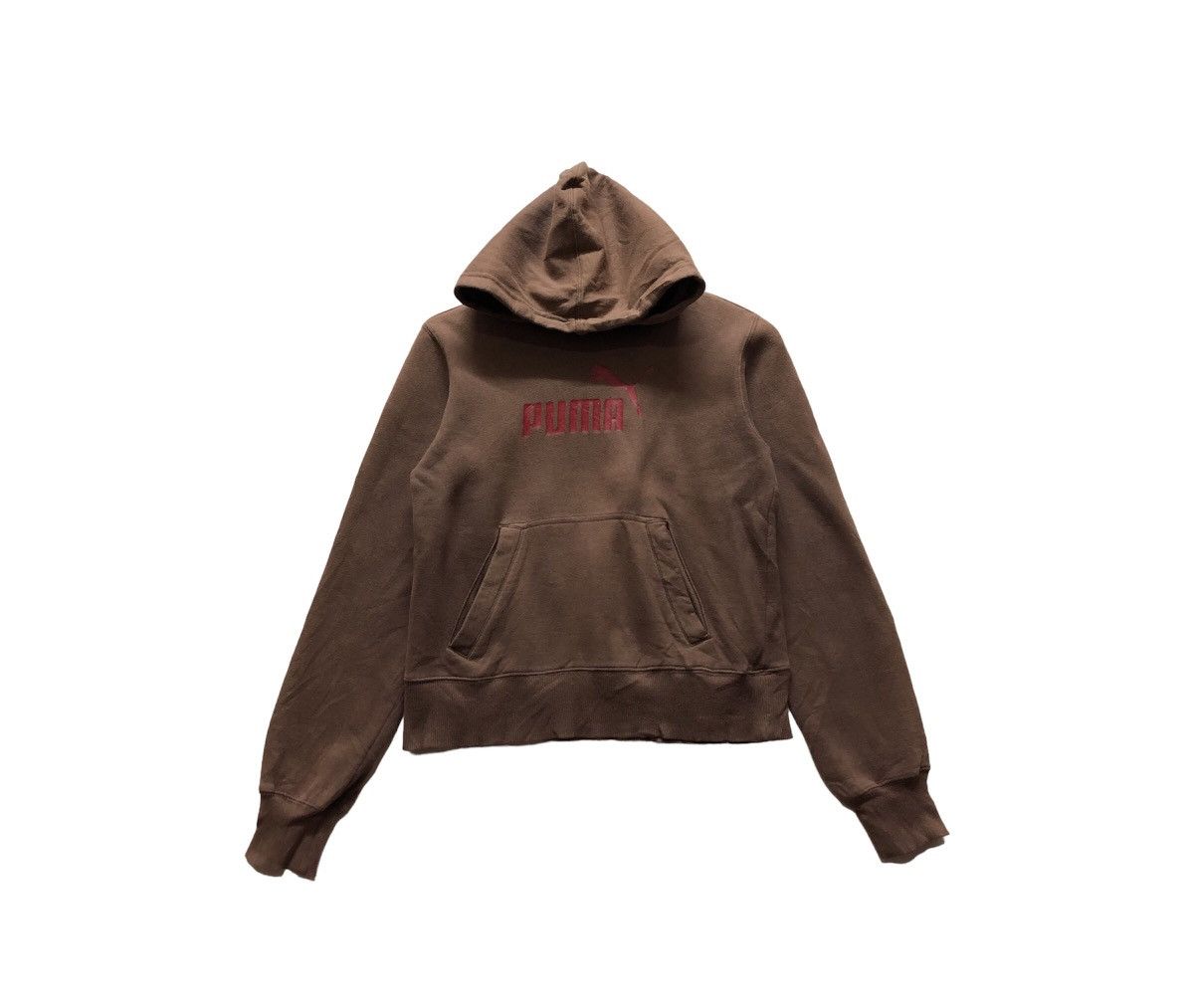Puma Hoodie Crop Top Sweatshirt Small Logo