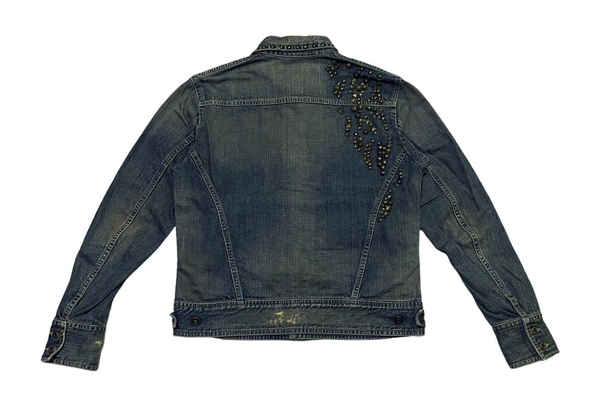 Issey Miyake × Tete Homme Tete Homme Distressed Denim Jacket Size US S / EU 44-46 / 1 - 3 Thumbnail