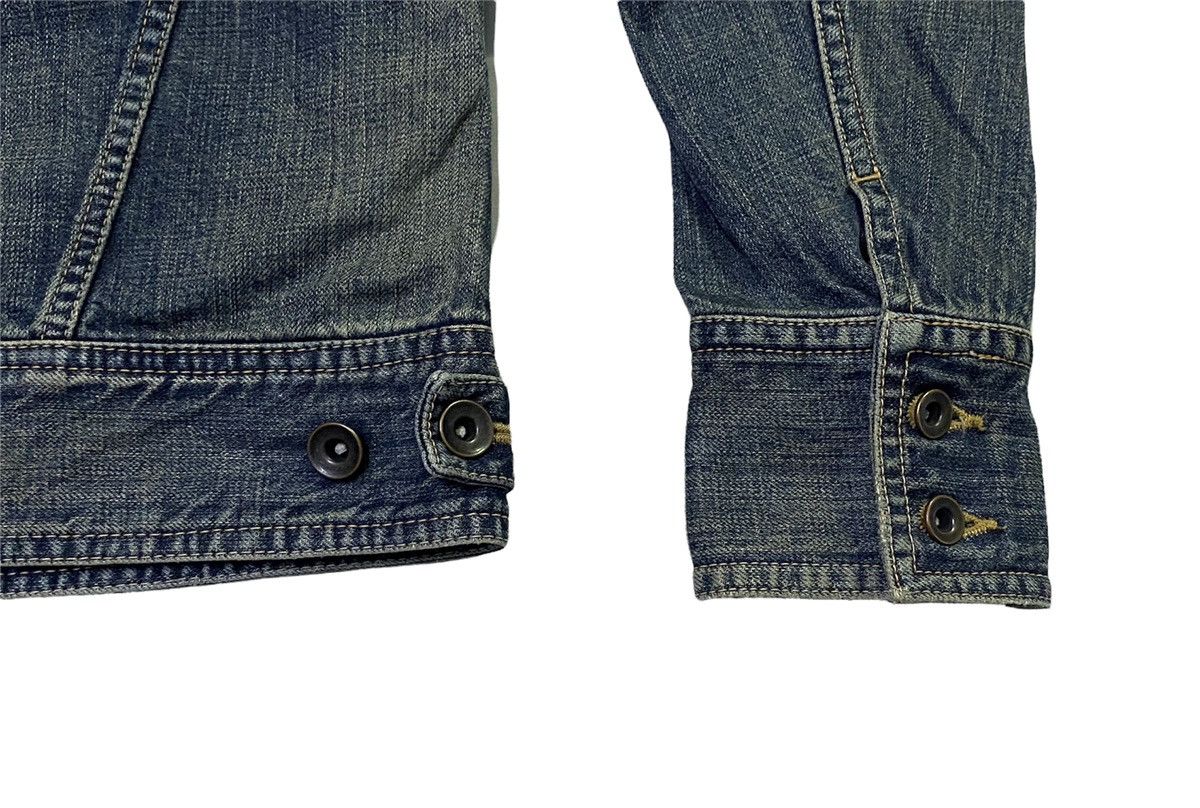 Issey Miyake × Tete Homme Tete Homme Distressed Denim Jacket Size US S / EU 44-46 / 1 - 17 Thumbnail