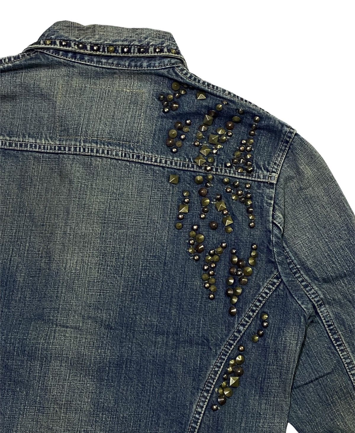 Issey Miyake × Tete Homme Tete Homme Distressed Denim Jacket Size US S / EU 44-46 / 1 - 21 Thumbnail