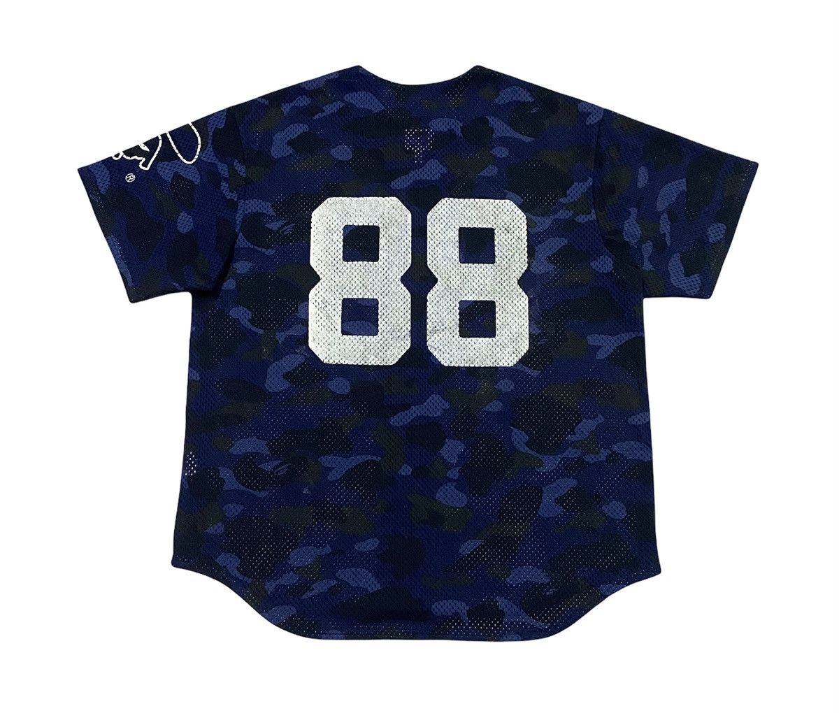 Bape A Bathing Ape Camo Mesh Button Ups Jersey Size US L / EU 52-54 / 3 - 2 Thumbnail