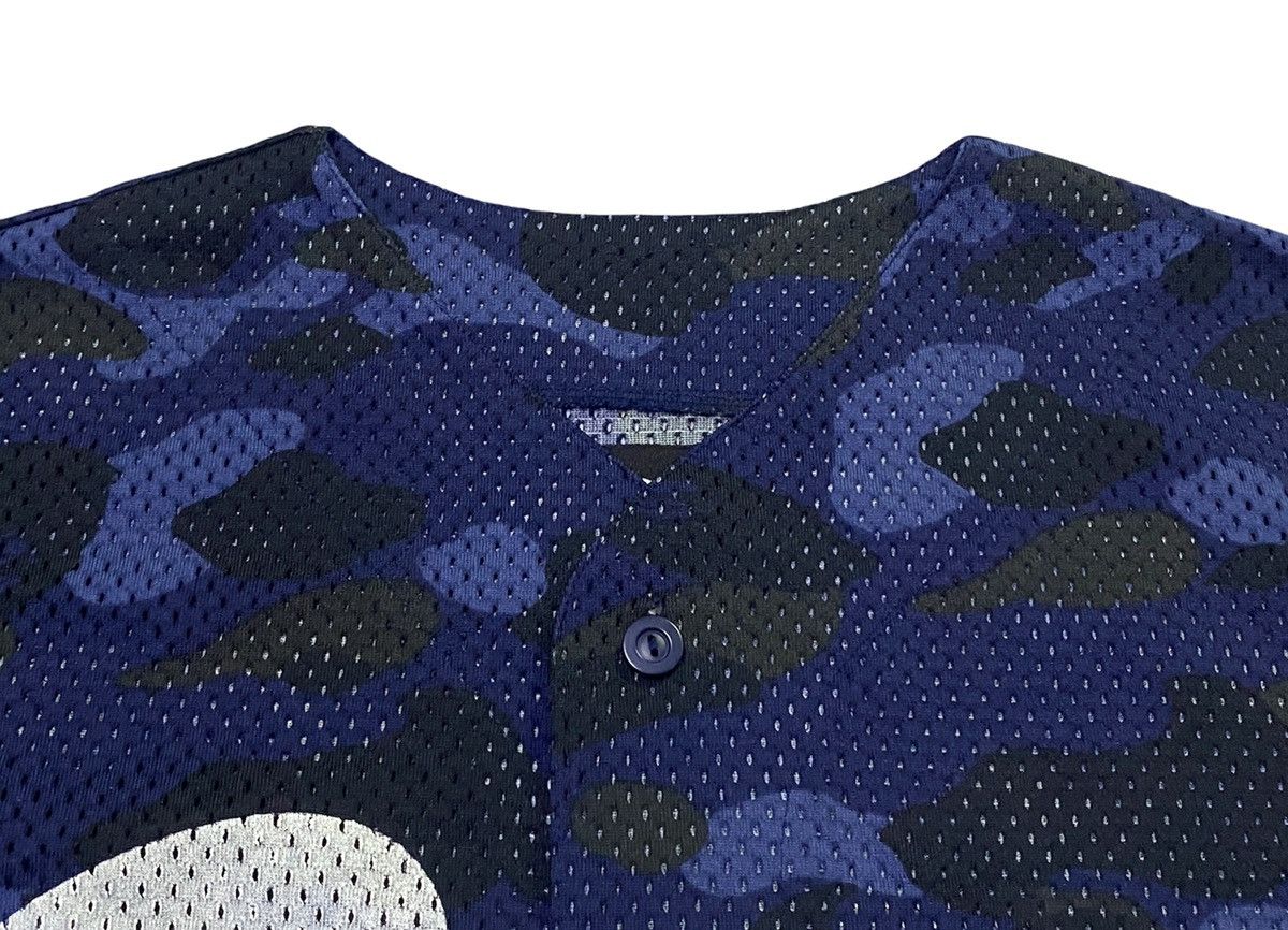 Bape A Bathing Ape Camo Mesh Button Ups Jersey Size US L / EU 52-54 / 3 - 10 Thumbnail