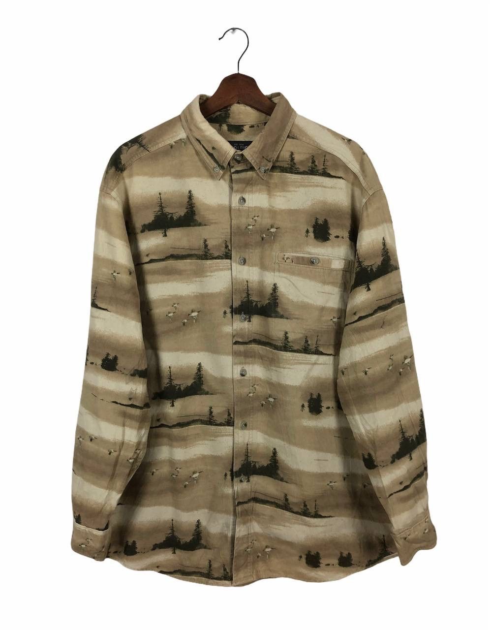 Woolrich Woolen Mills VINTAGE Woolrich Woolen SHIRT Forest Graffiti Size US XL / EU 56 / 4 - 4 Thumbnail