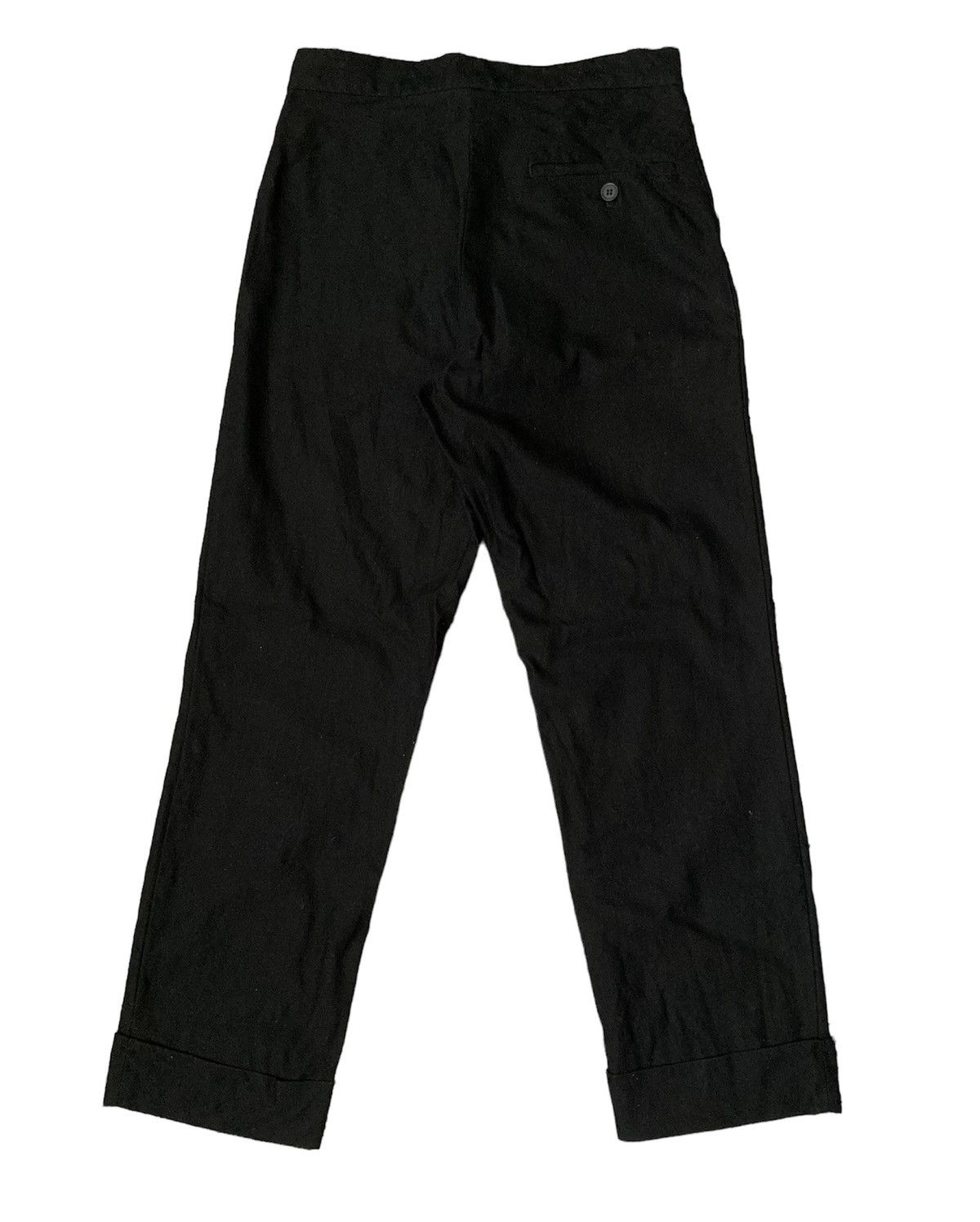 Yohji Yamamoto Yohji Yamamoto pure cotton black pants Size 27" / US 4 / IT 40 - 2 Thumbnail