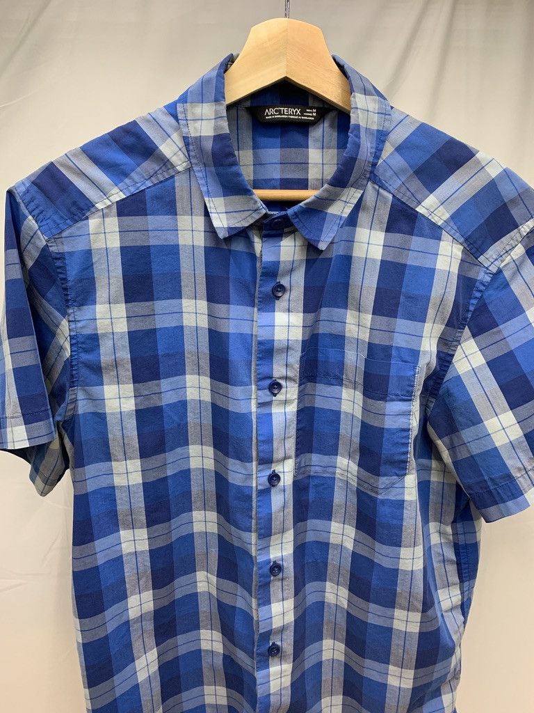 Arc'teryx ARCTERYX Brohm Blue Short Sleeve Button Down Shirt Size US M / EU 48-50 / 2 - 1 Thumbnail