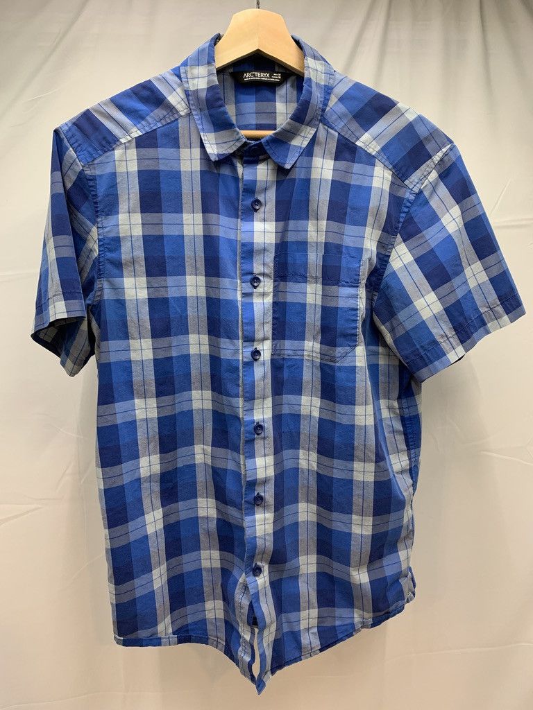 Arc'teryx ARCTERYX Brohm Blue Short Sleeve Button Down Shirt Size US M / EU 48-50 / 2 - 2 Thumbnail