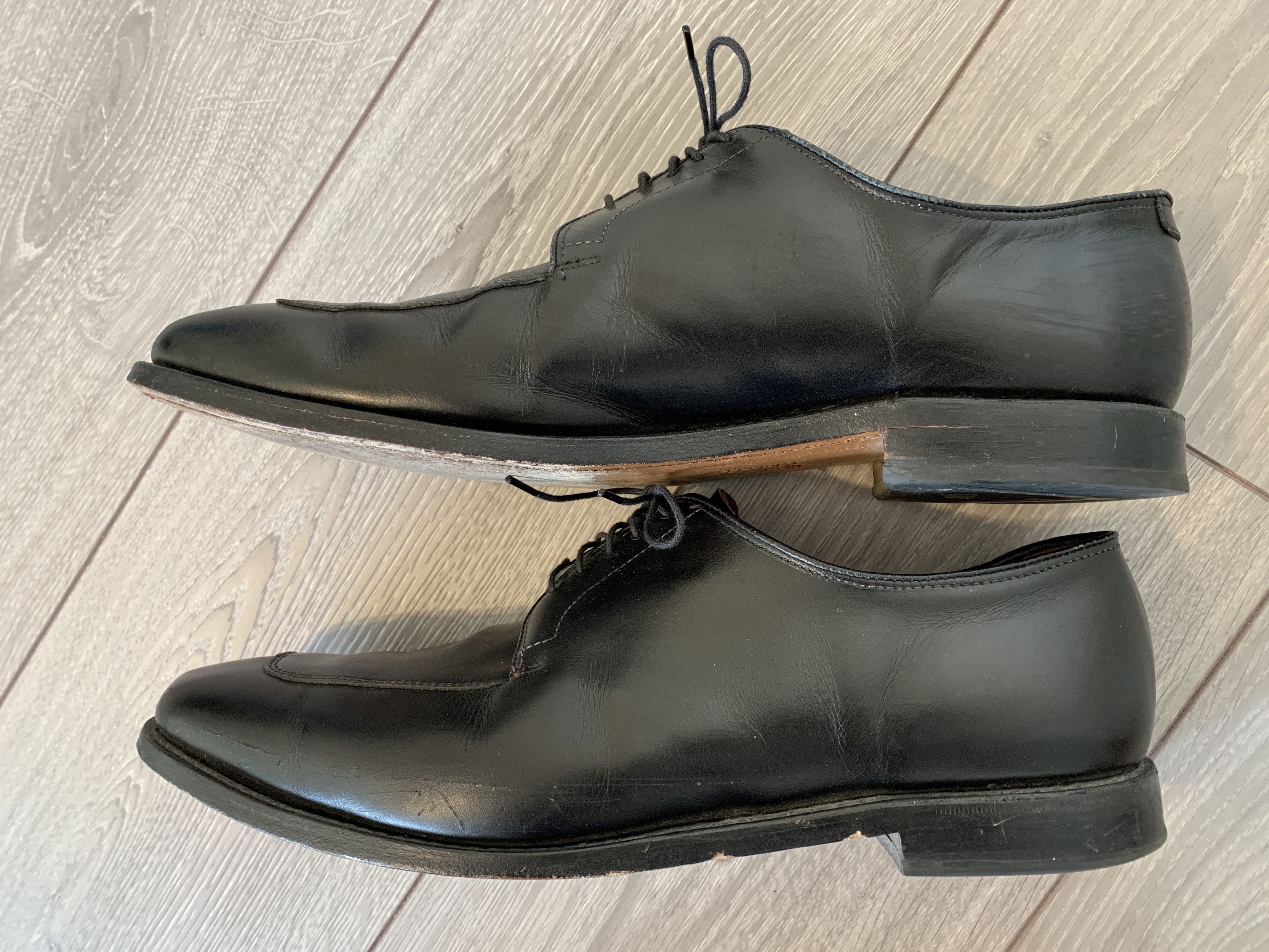 Allen Edmonds ALLEN EDMONDS Delray Leather Split Toe Derby Dress Shoes Size US 13 / EU 46 - 6 Thumbnail