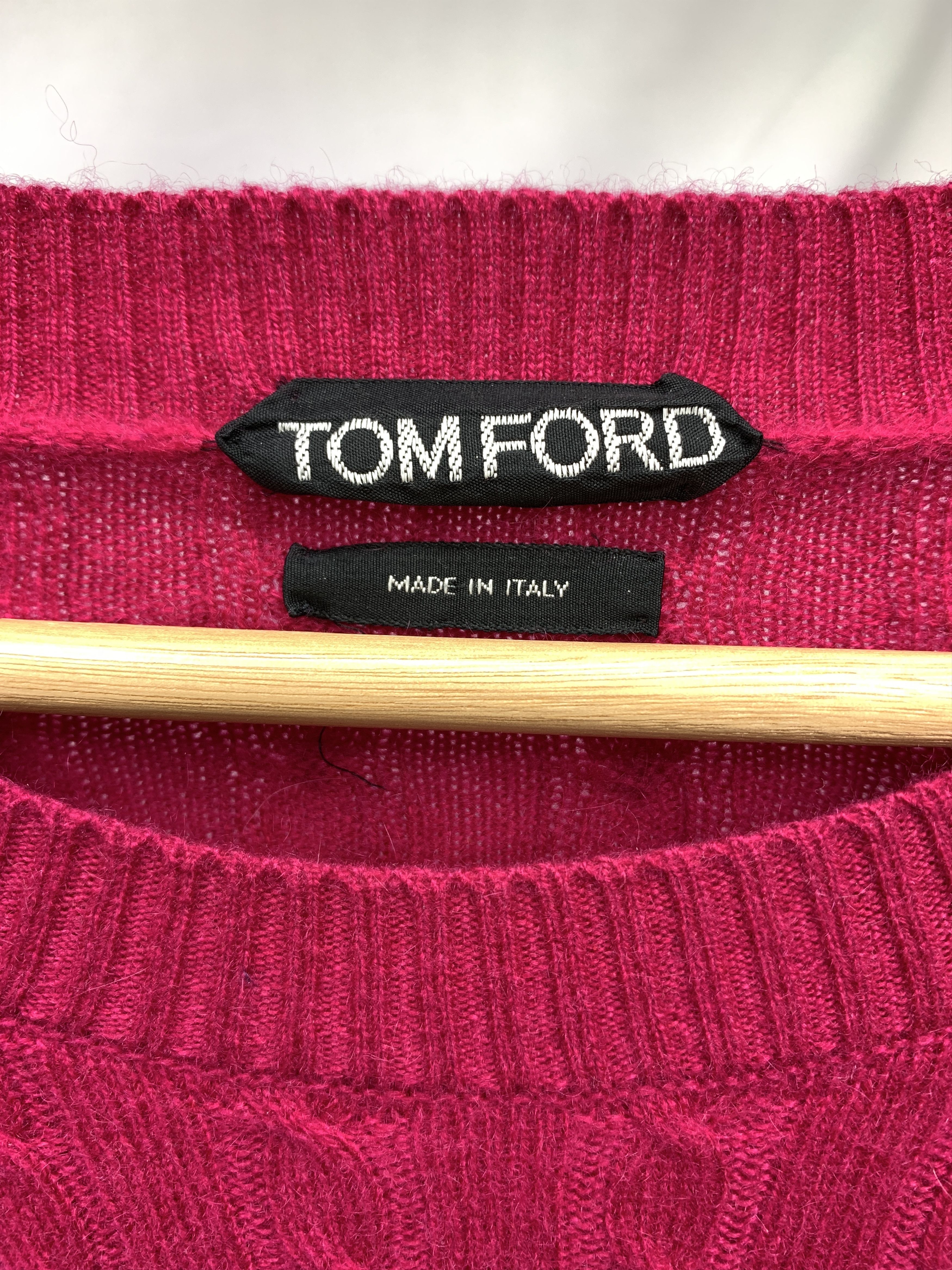 Tom Ford TOM FORD 100% Cashmere Cable Ribbed Pullover Sweater Size US M / EU 48-50 / 2 - 3 Thumbnail