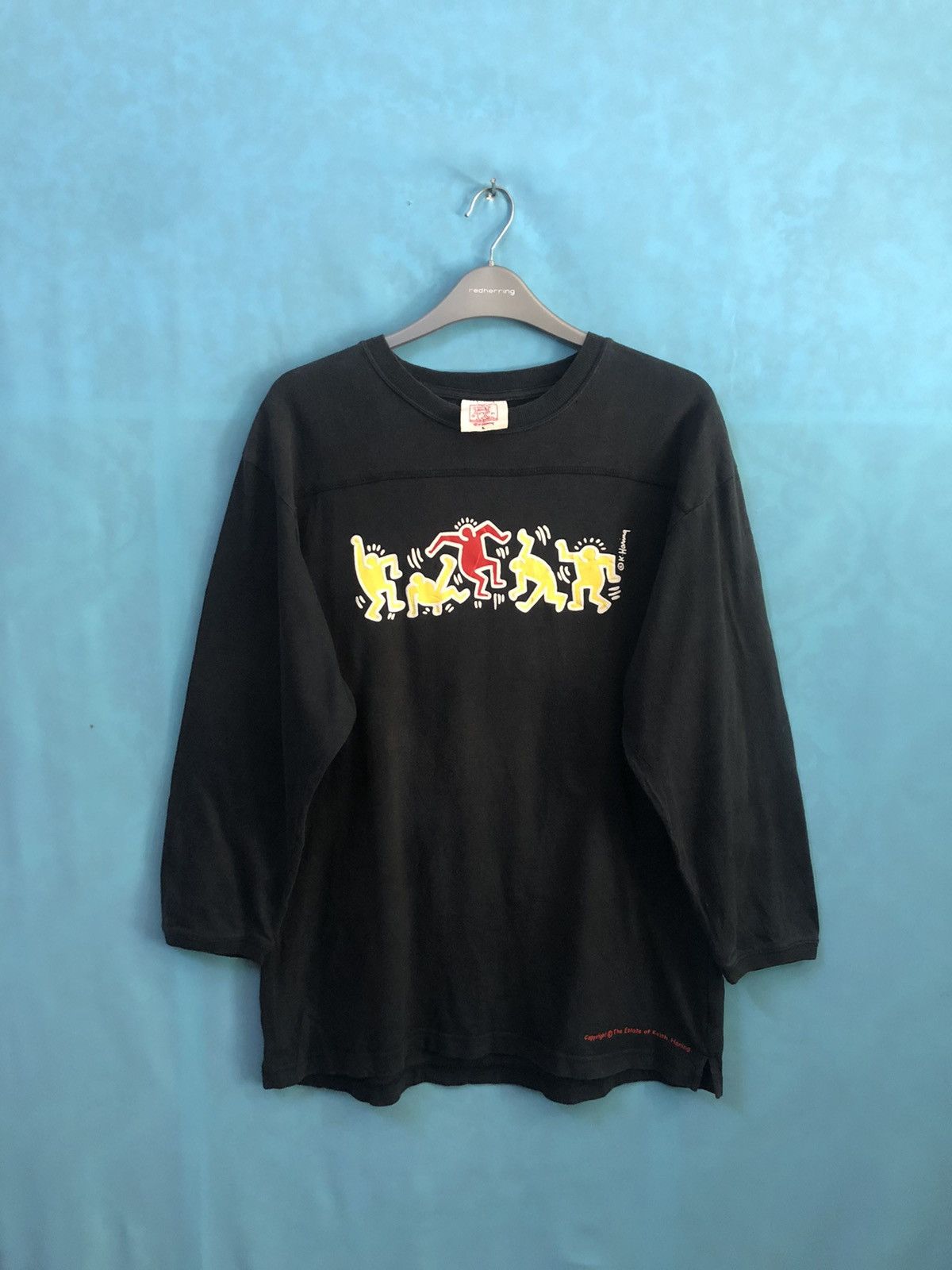 Keith Haring dancing figures pop shop #A5 Size US L / EU 52-54 / 3 - 3 Thumbnail