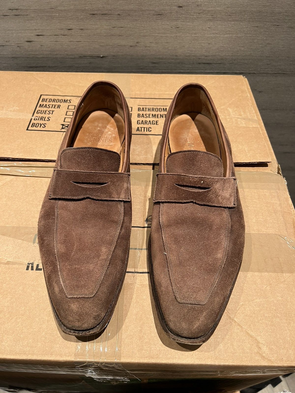 Crocket & Jones Merton Loafers Snuff Suede