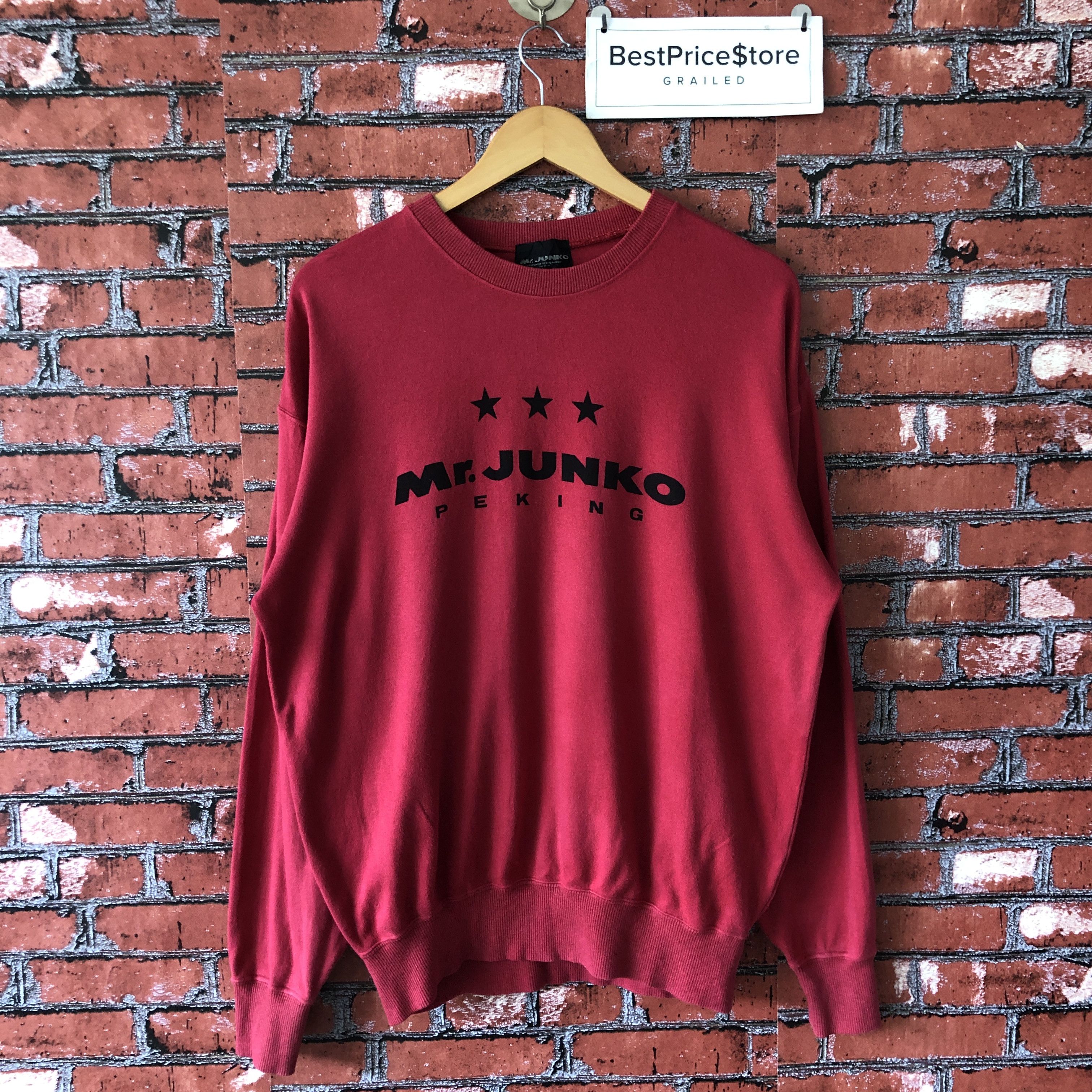 Mr. Junko × Vintage Vintage Mr Junko Koshino Peking For Men Red Sweatshirt Size US M / EU 48-50 / 2 - 1 Thumbnail
