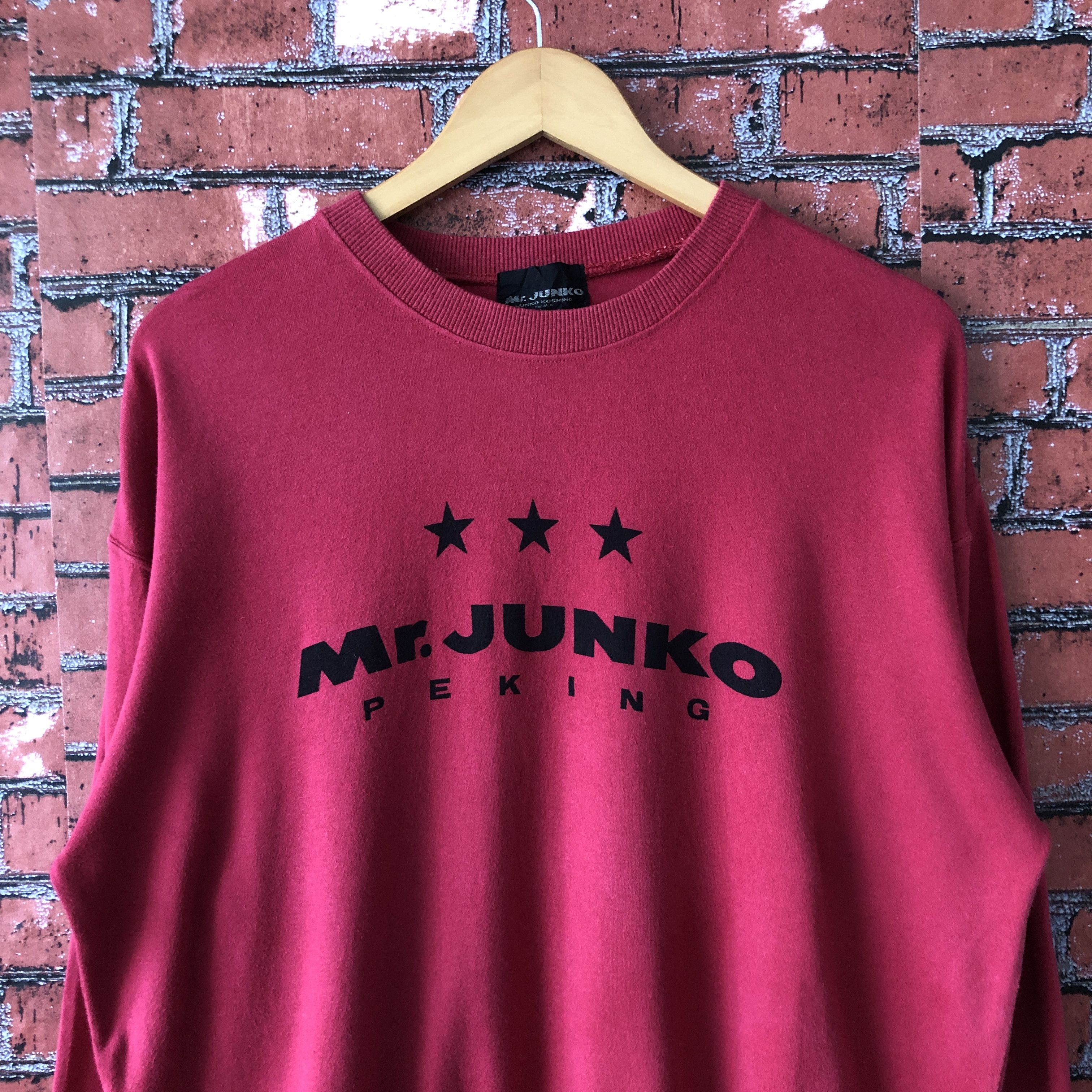 Mr. Junko × Vintage Vintage Mr Junko Koshino Peking For Men Red Sweatshirt Size US M / EU 48-50 / 2 - 4 Thumbnail