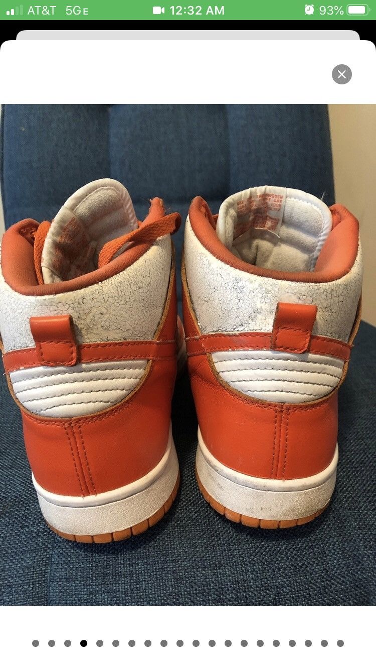 Nike × Vintage 1999 Syracuse Dunk High Size US 10.5 / EU 43-44 - 4 Thumbnail