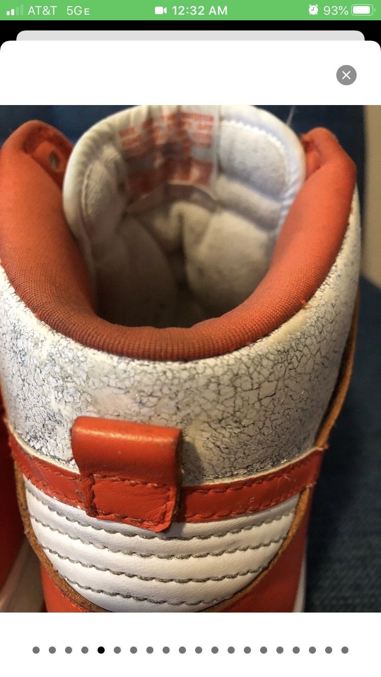 Nike × Vintage 1999 Syracuse Dunk High Size US 10.5 / EU 43-44 - 9 Thumbnail