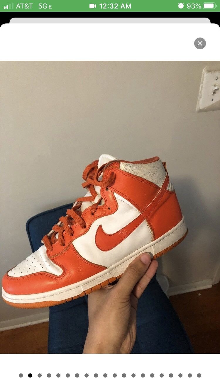 Nike × Vintage 1999 Syracuse Dunk High Size US 10.5 / EU 43-44 - 2 Thumbnail