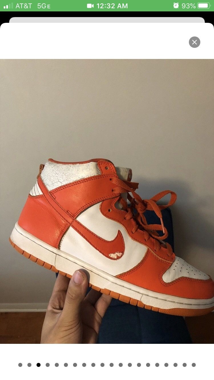 Nike × Vintage 1999 Syracuse Dunk High Size US 10.5 / EU 43-44 - 3 Thumbnail
