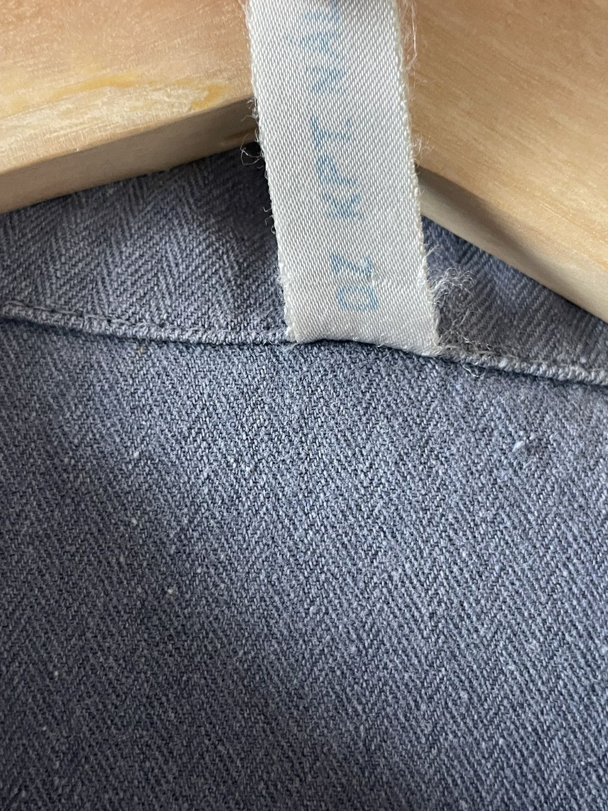 Vintage 1960’s Aged Herringbone Twill French Work Jacket Size US L / EU 52-54 / 3 - 11 Thumbnail