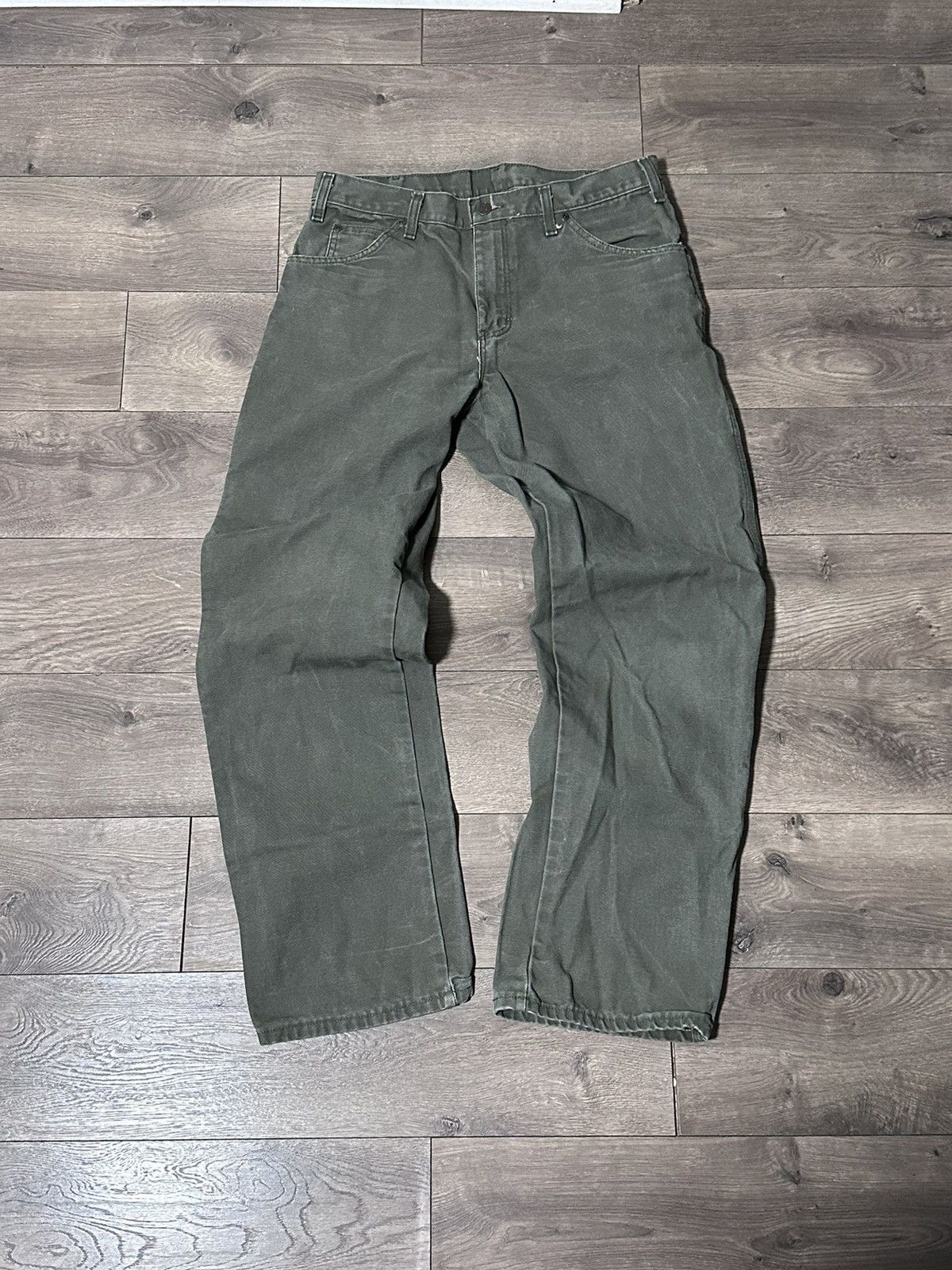 Dickies × Vintage Vintage dickies carpenter Olive pants Size US 33 - 2 Thumbnail