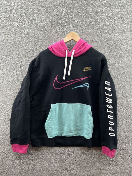 Nike Nike Miami Vice Club Sportswear Pullover Hoodie Black Teal P