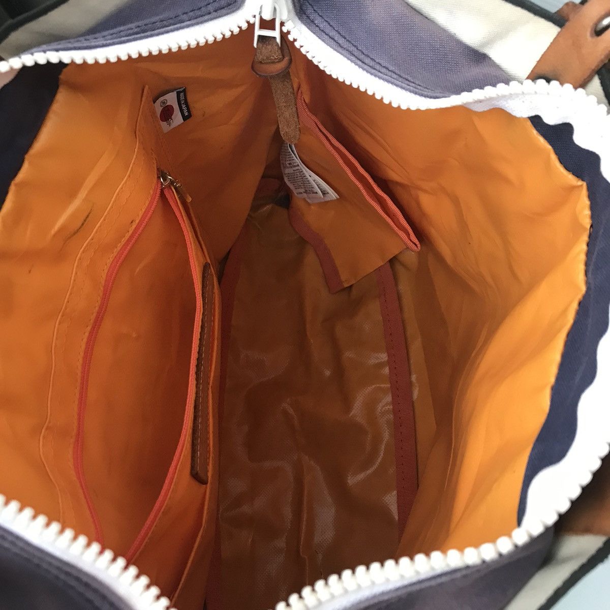 MasterPiece 🔥RARE🔥Masterpiece MSPC Japan Leather mix canvas Tote bag Size ONE SIZE - 10 Thumbnail