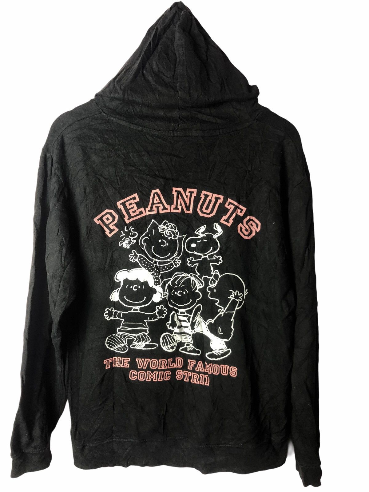Vintage VINTAGE PEANUTS GANG BLACK HOODIES SWEATSHIRT Size US L / EU 52-54 / 3 - 2 Thumbnail