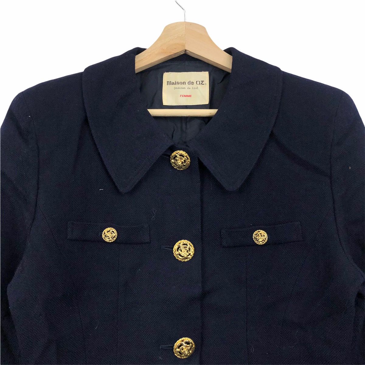 Vintage MAISON DE OZ Four Button Made In Japan Coat Blazer Jacket Size US S / EU 44-46 / 1 - 3 Thumbnail