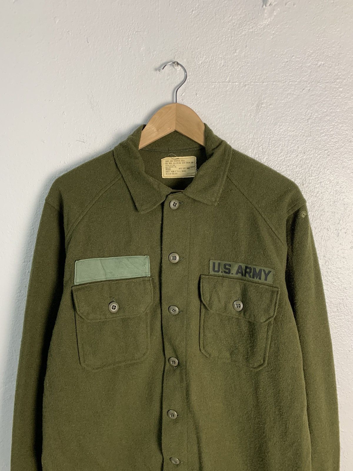 Vintage Vintage US Army Wool Shirt Size US M / EU 48-50 / 2 - 4 Thumbnail