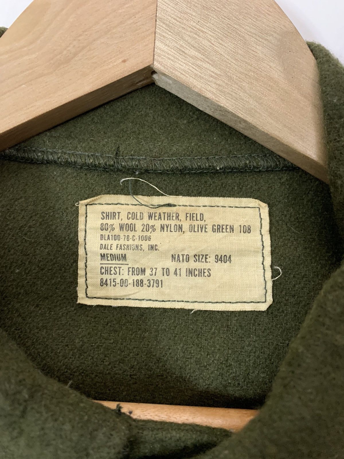 Vintage Vintage US Army Wool Shirt Size US M / EU 48-50 / 2 - 5 Thumbnail