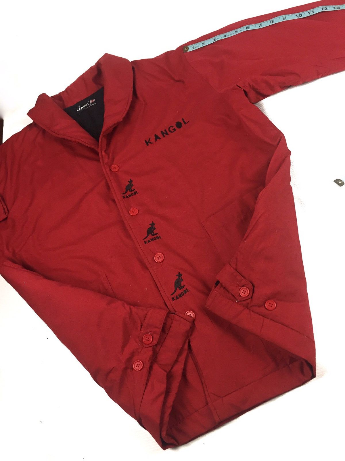 Kangol Streetwear deal🔥Reds Kangol Repeated Logo jacket Size US L / EU 52-54 / 3 - 11 Thumbnail