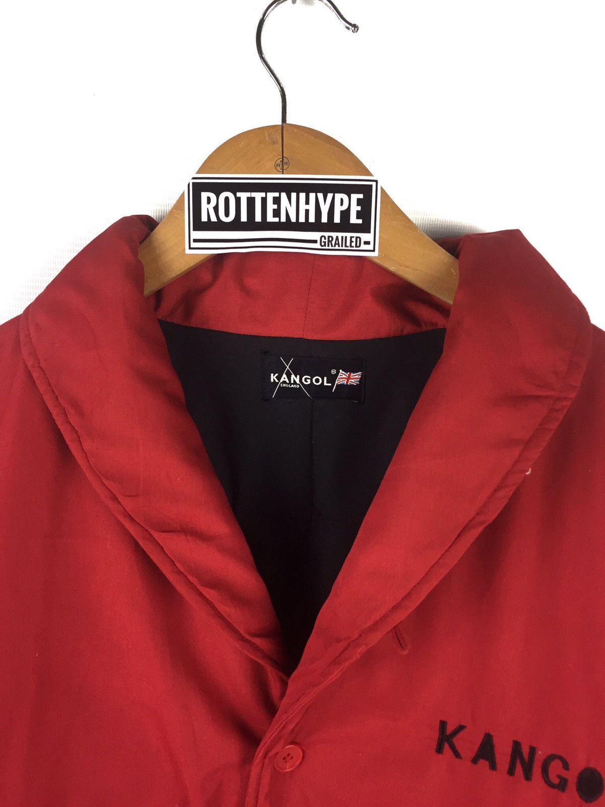 Kangol Streetwear deal🔥Reds Kangol Repeated Logo jacket Size US L / EU 52-54 / 3 - 3 Thumbnail