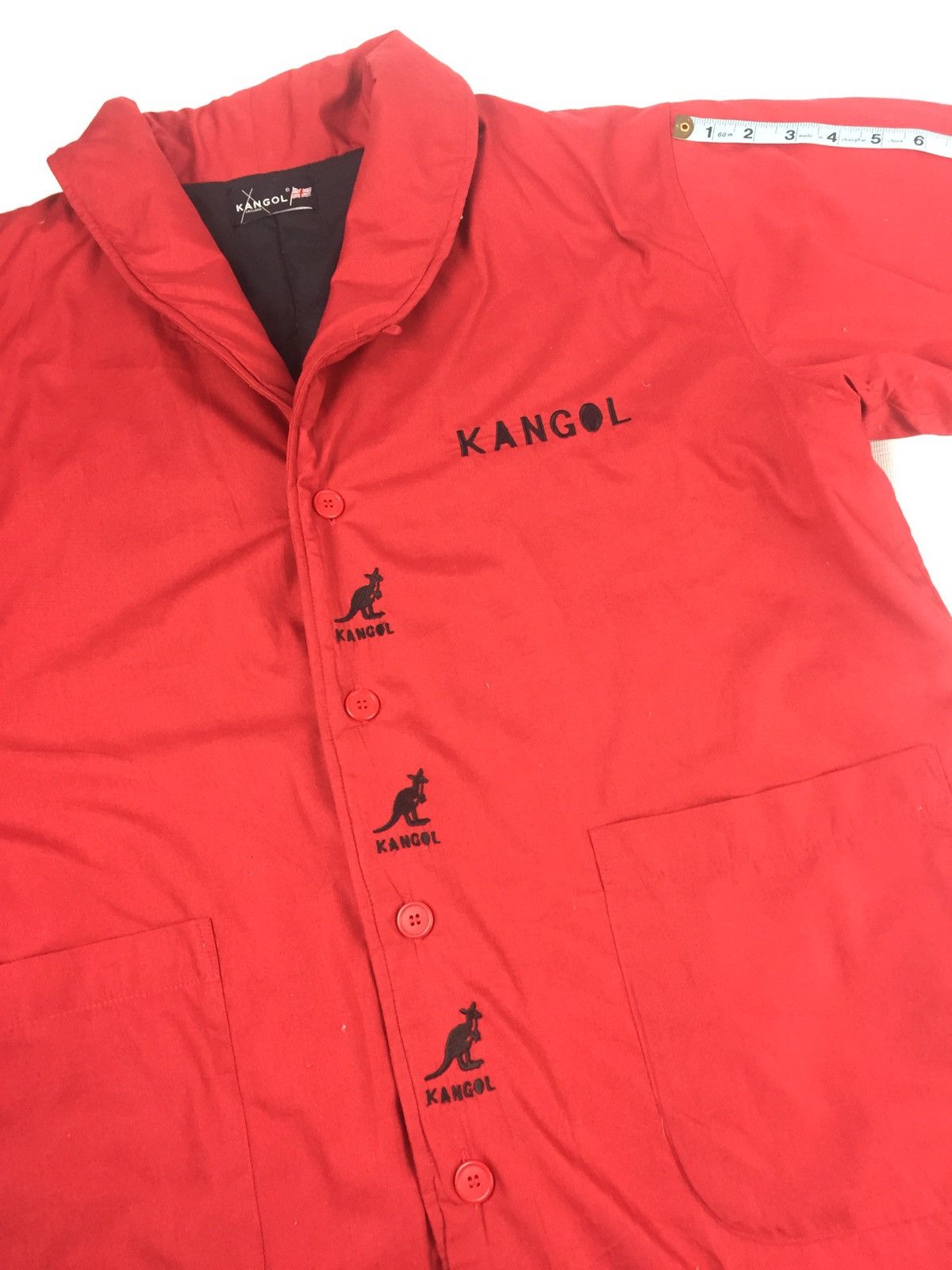 Kangol Streetwear deal🔥Reds Kangol Repeated Logo jacket Size US L / EU 52-54 / 3 - 10 Thumbnail